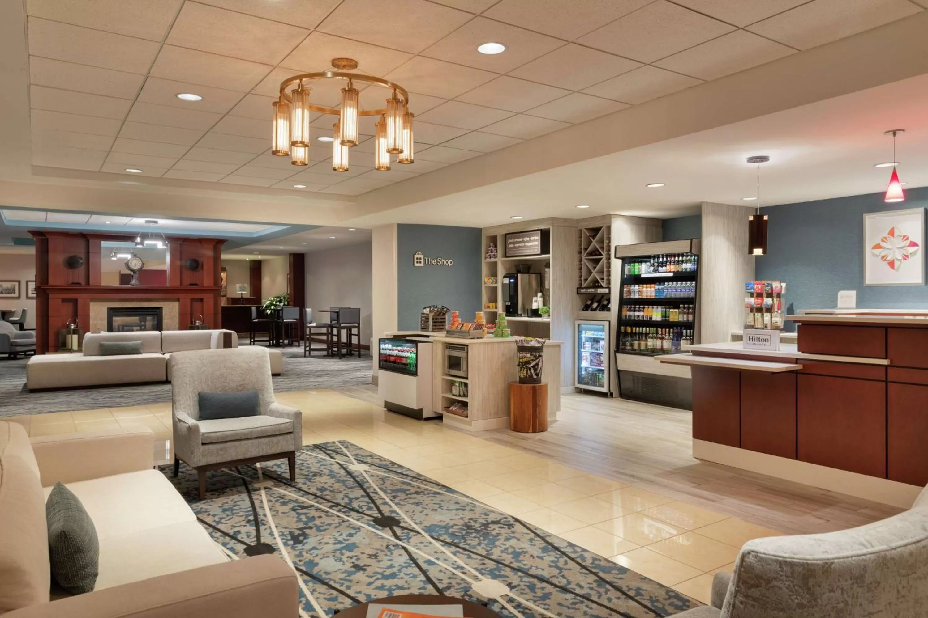 Lobby or reception in Hilton Garden Inn Troy