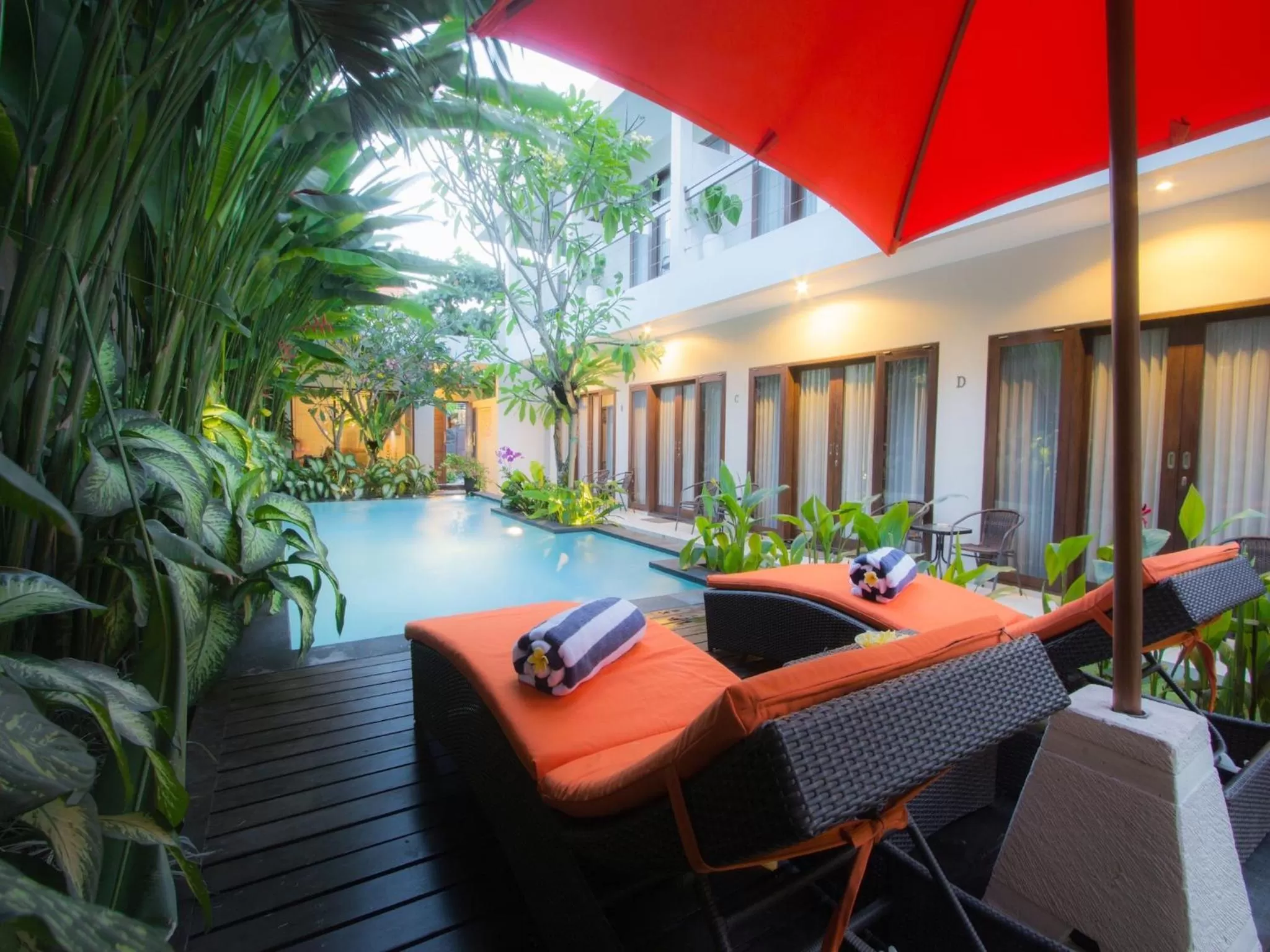 Swimming pool in The Pavilion Hotel Kuta