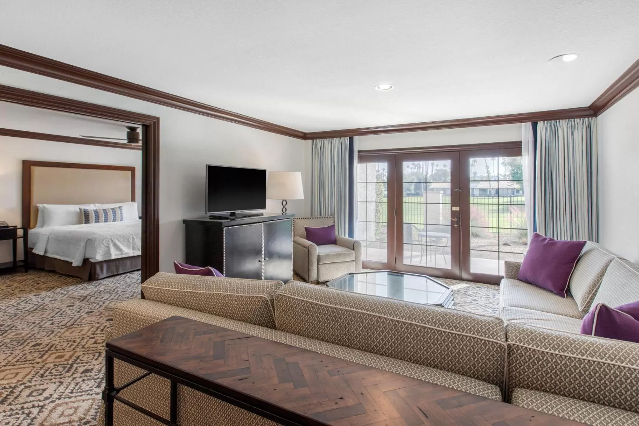 Photo of the whole room, Bed in Omni Rancho Las Palmas Resort & Spa