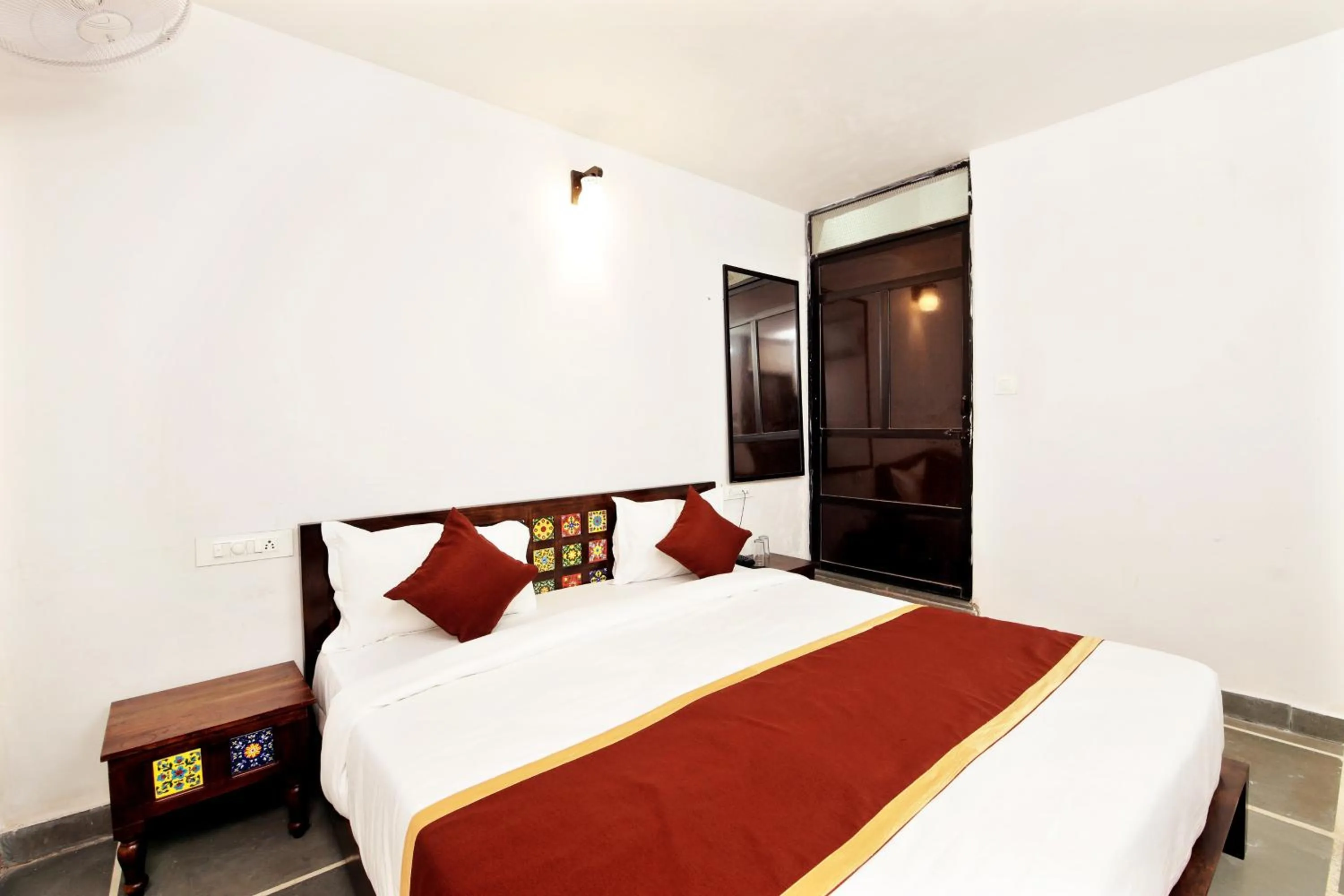 Bed in The Kanchangarh Resort