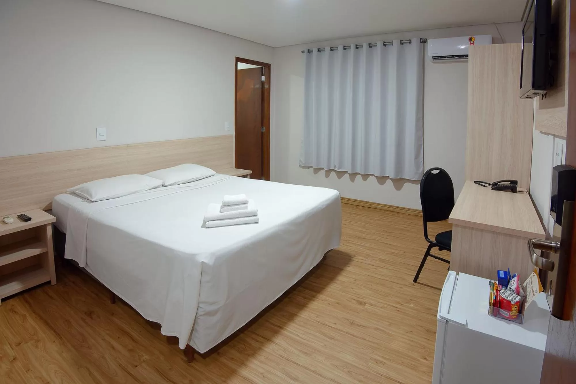 Bed in Fênix Hotel Campinas