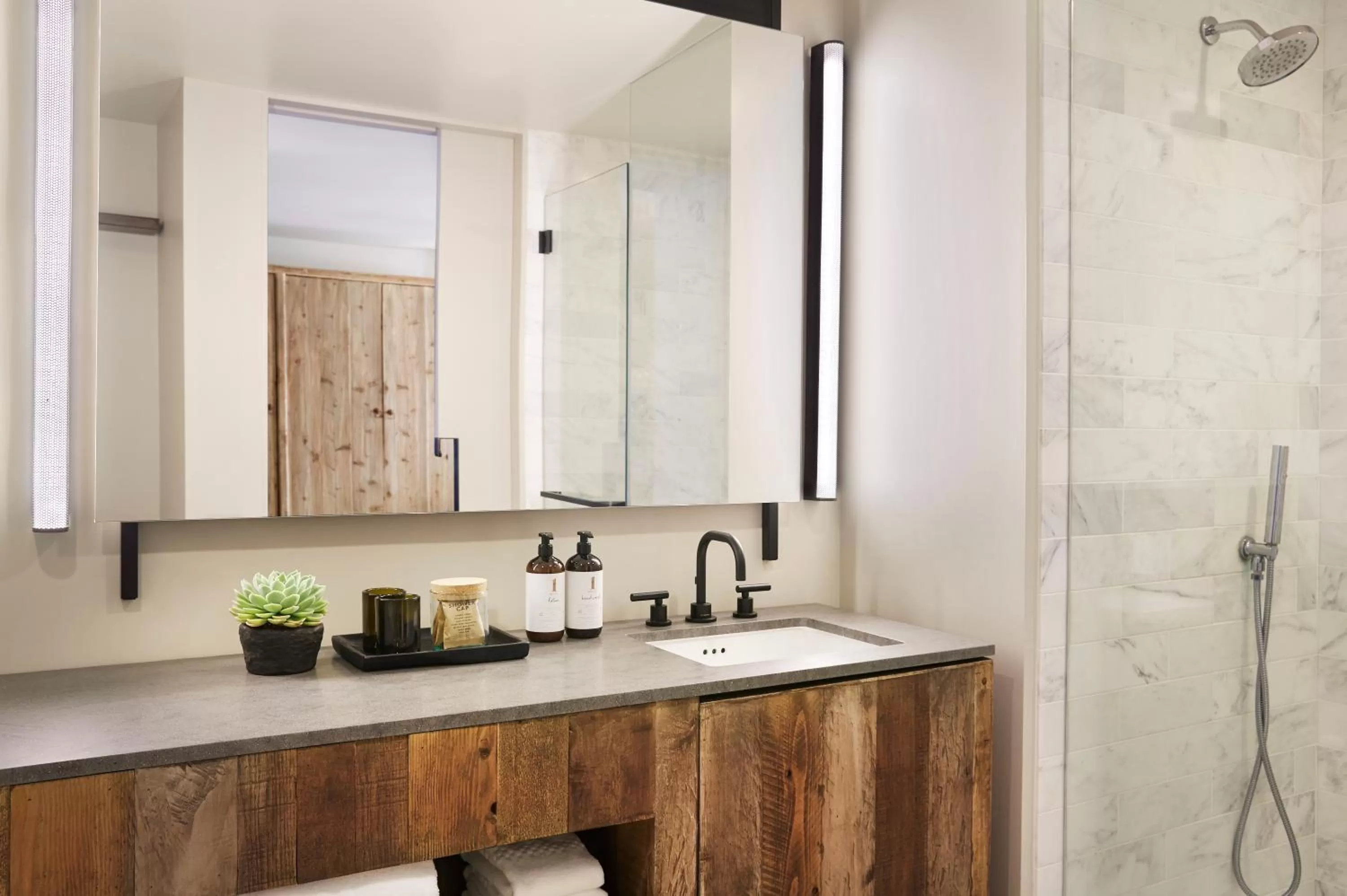 Bathroom in 1 Hotel West Hollywood