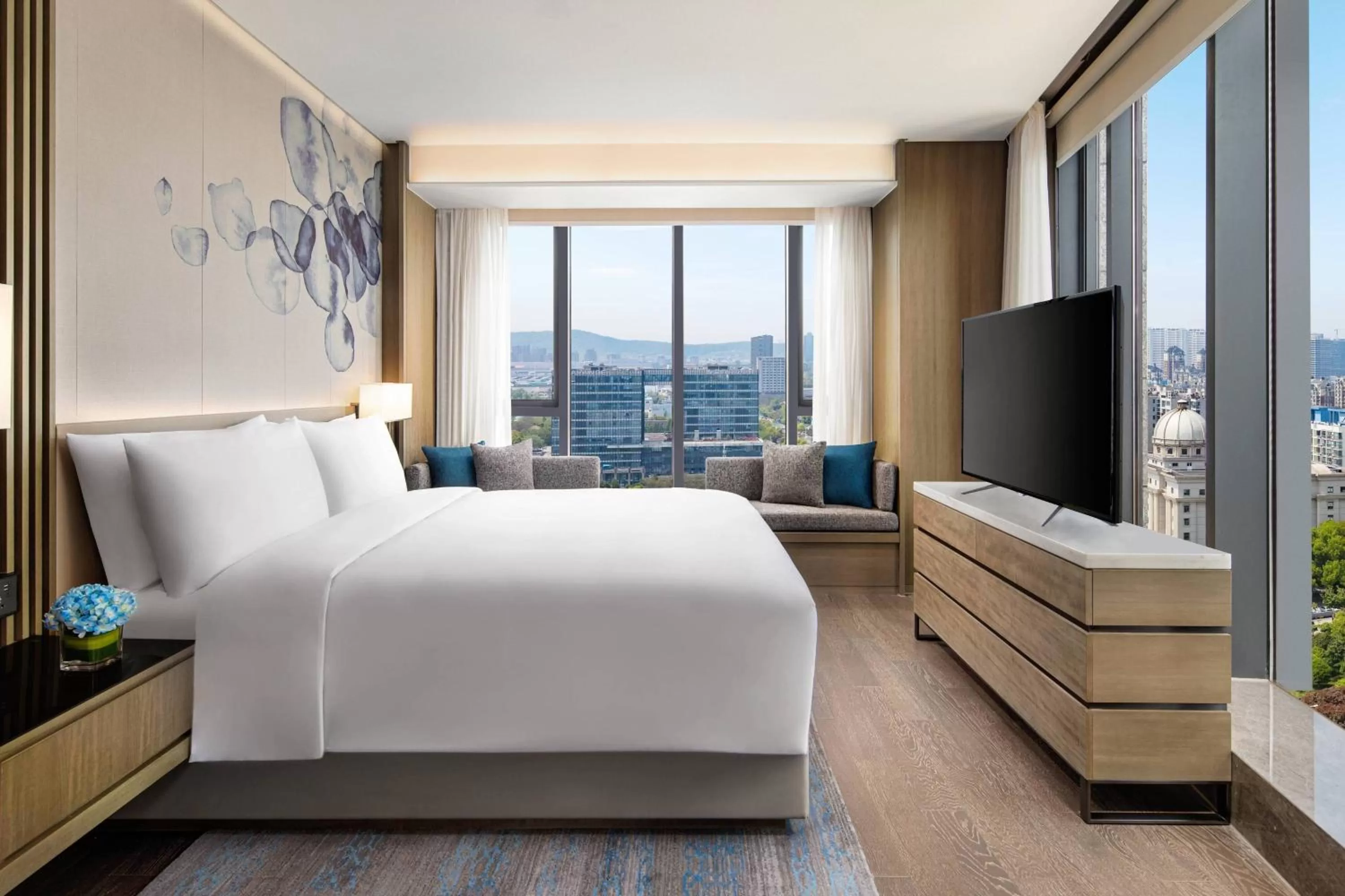 Bedroom, Bed in Courtyard by Marriott Nanjing Jiangning
