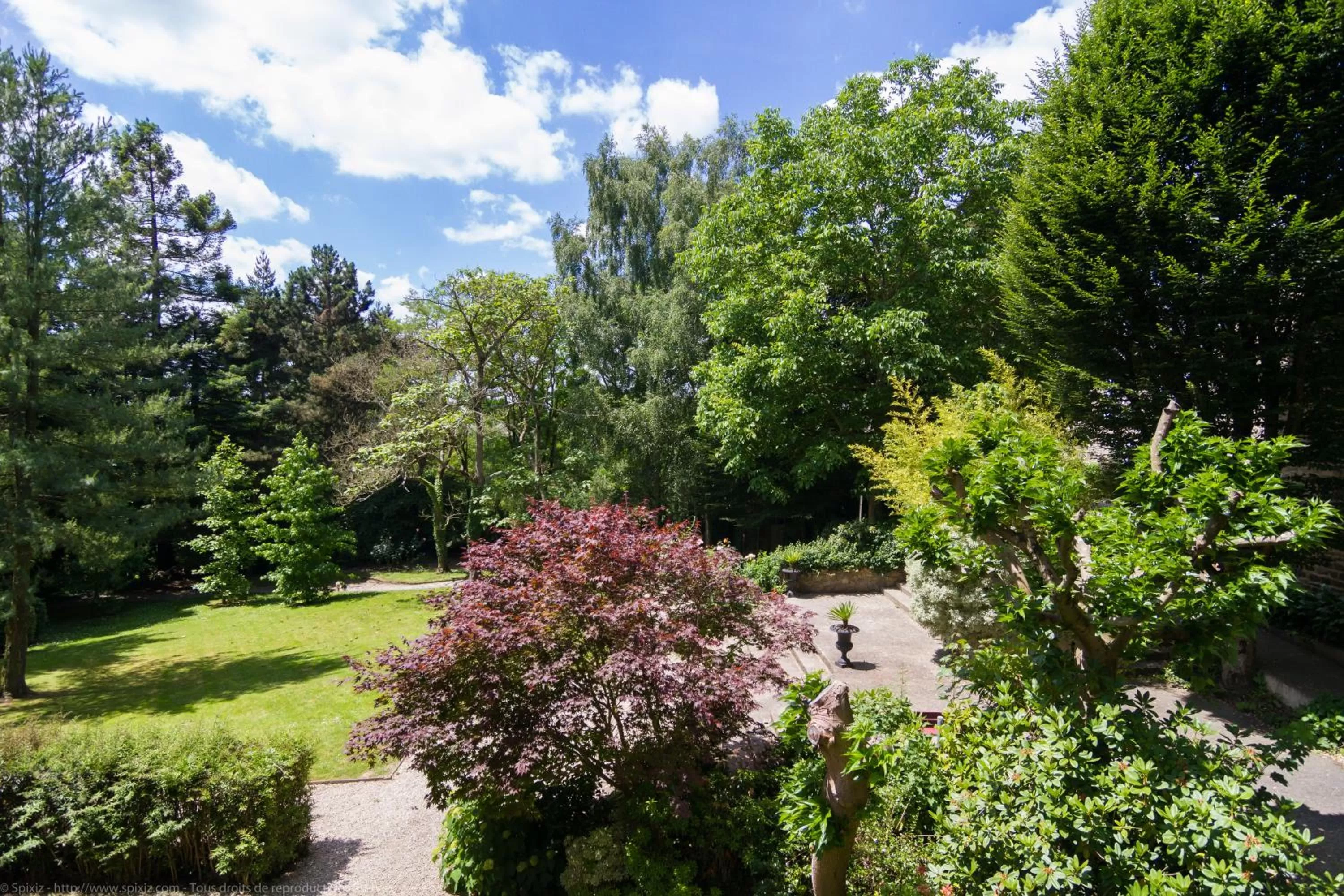 Garden in Logis Hotel Du Chateau