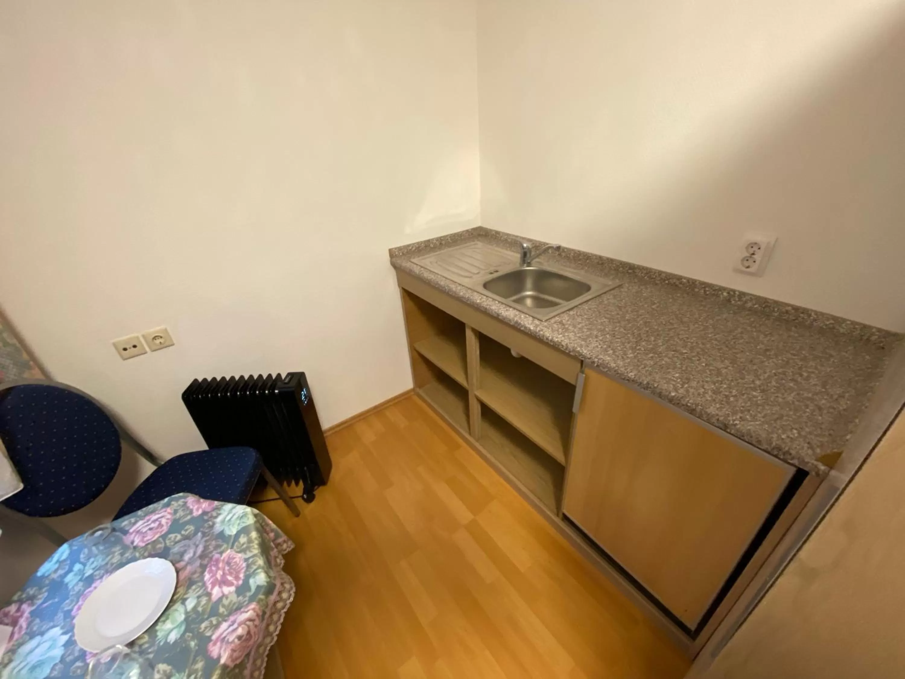 Kitchen or kitchenette in Hotel Bielatal