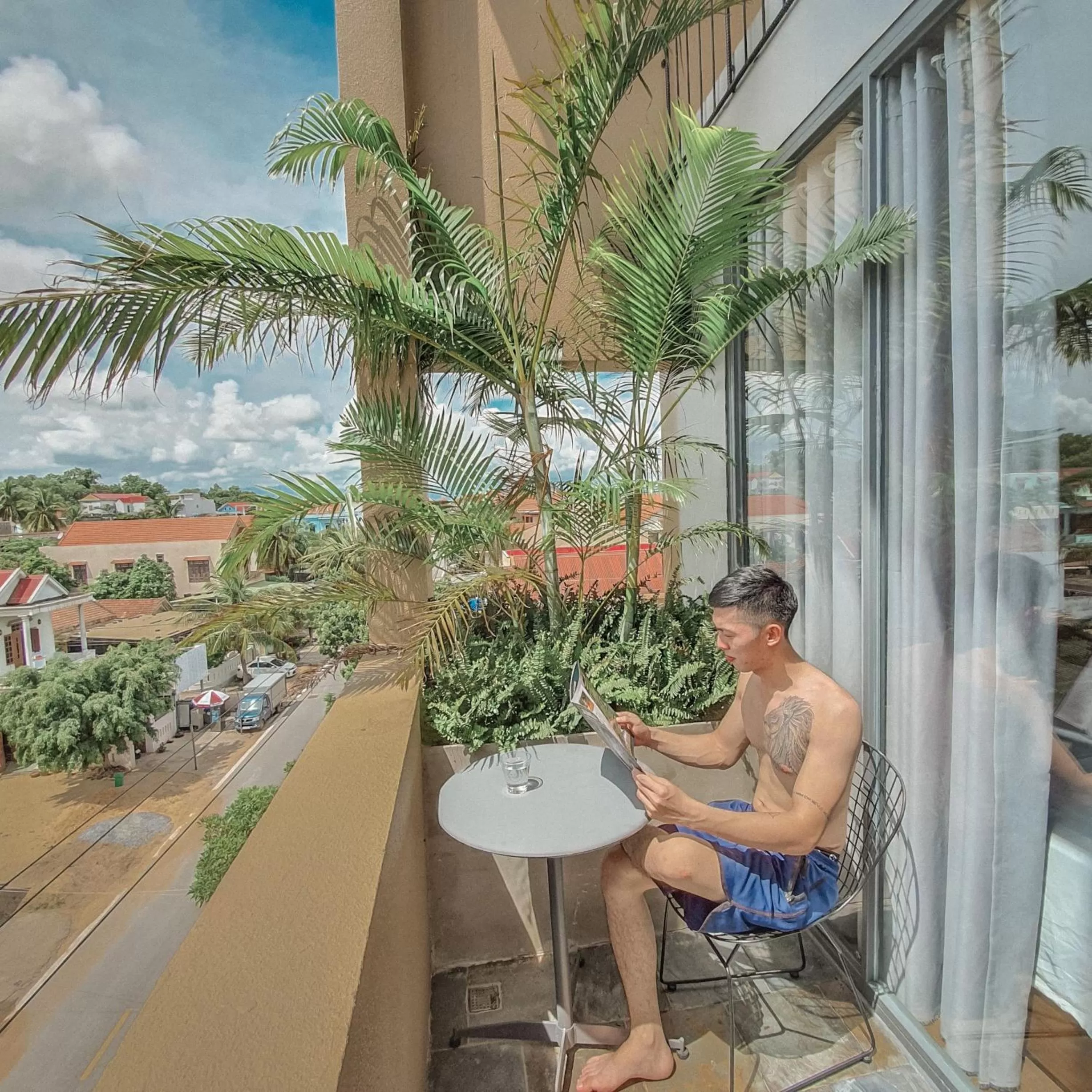 Balcony/Terrace in Cagina Boutique Hostel