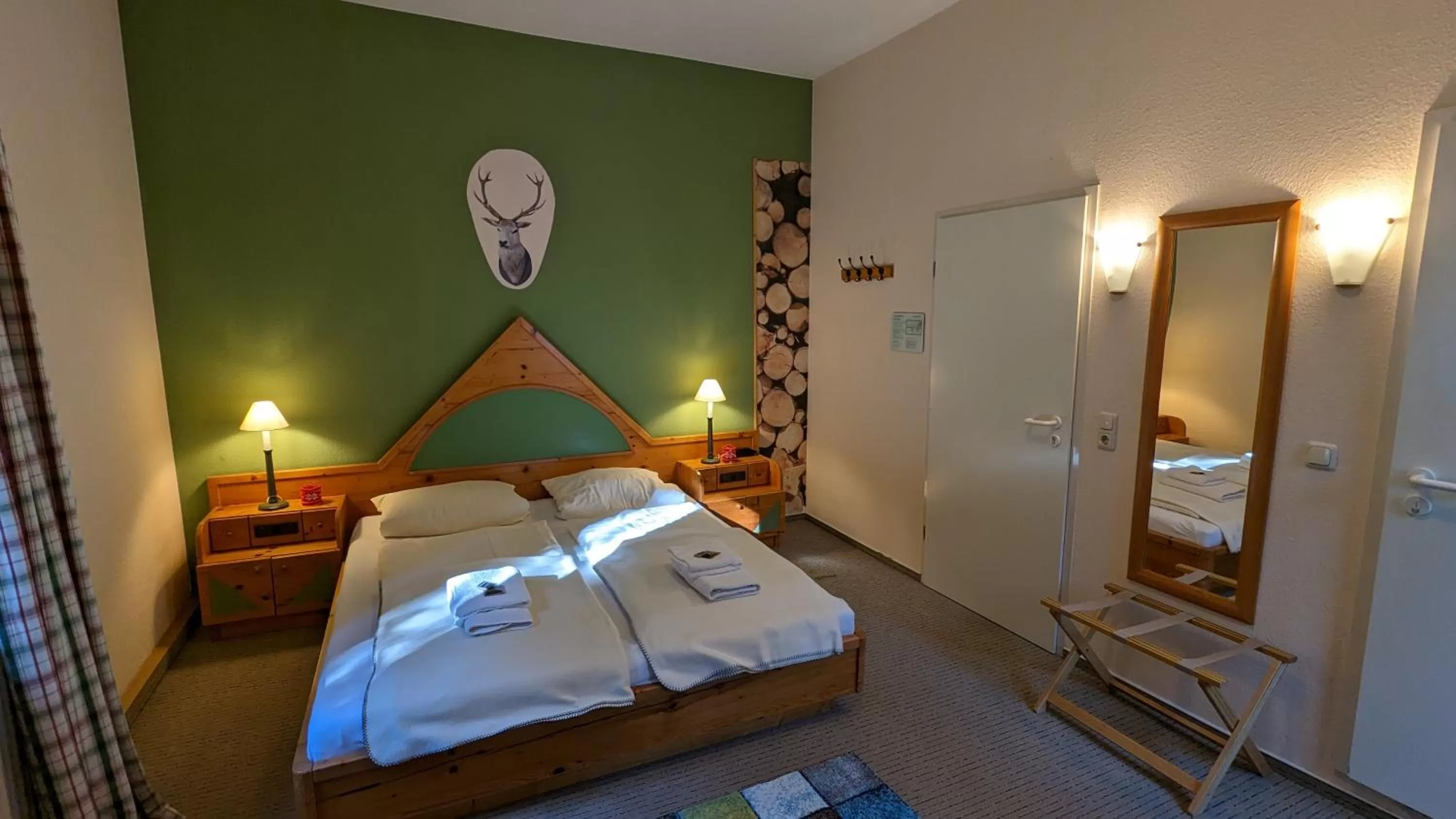 Photo of the whole room, Bed in Naturhotel Forsthaus