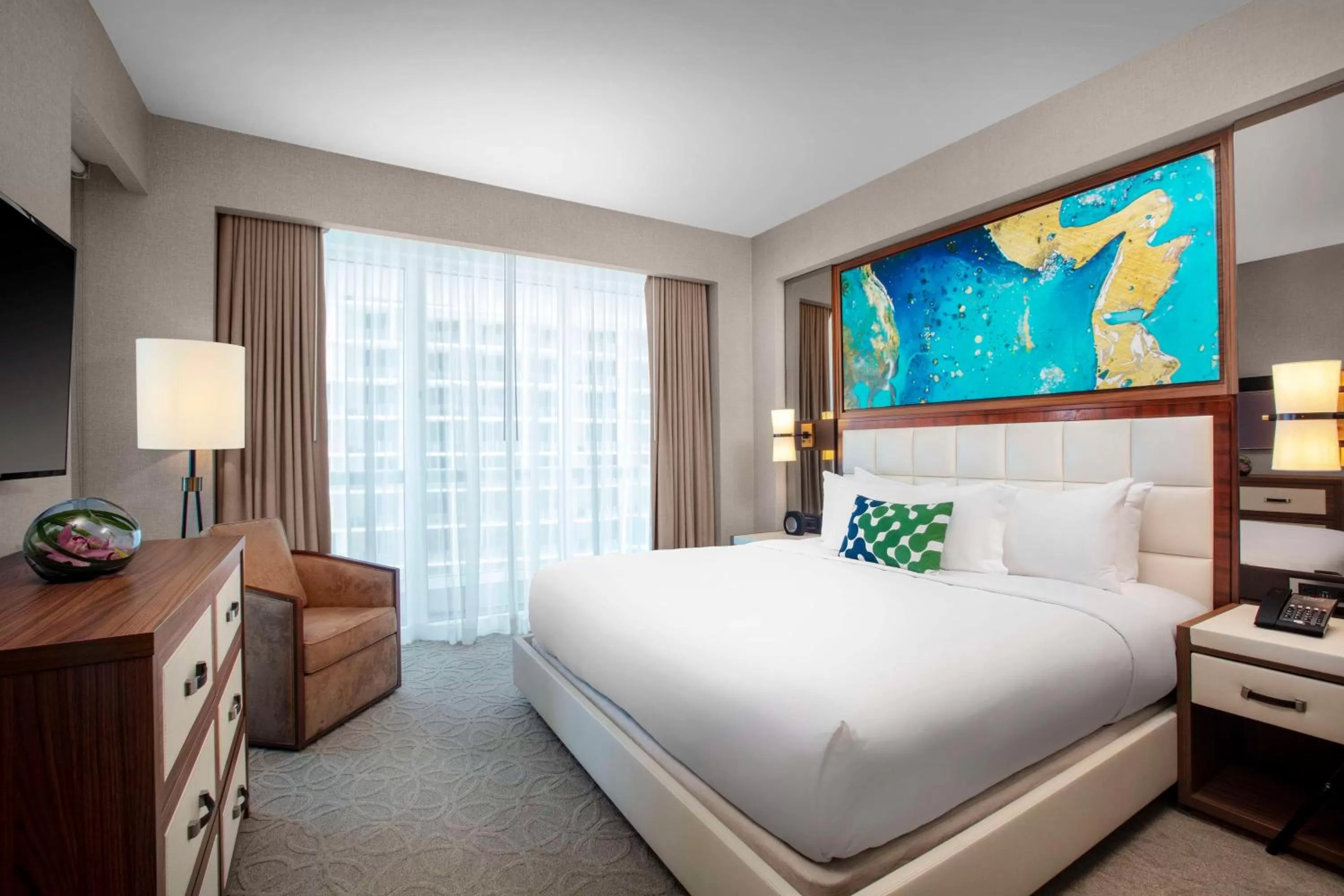 Bed in Conrad Fort Lauderdale Beach