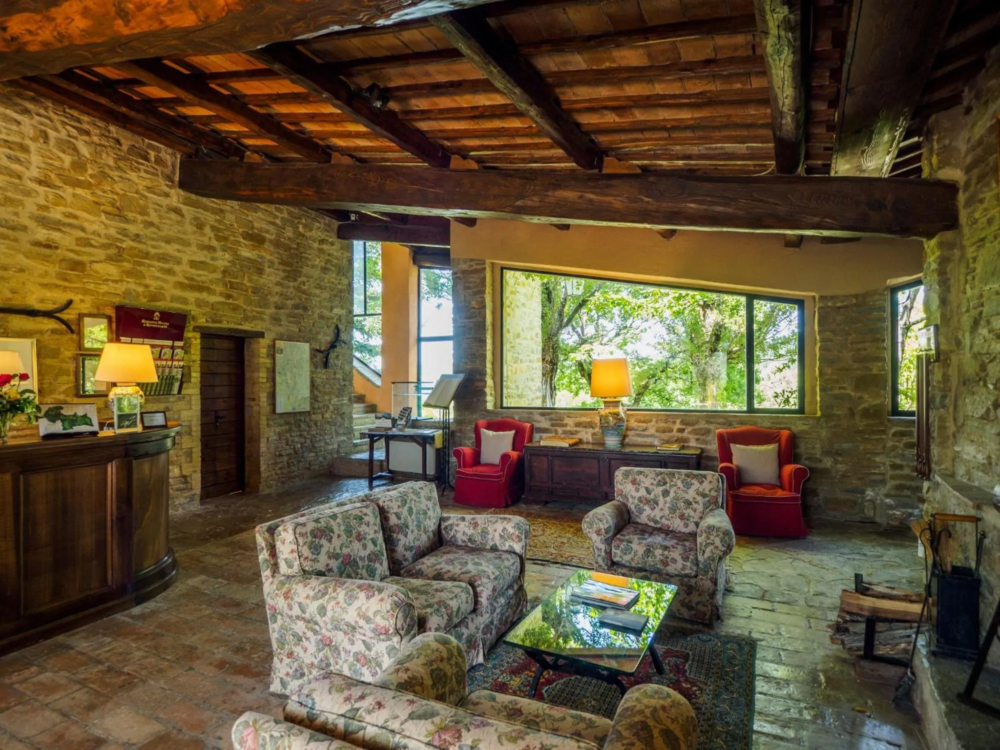 Lobby or reception in Le Silve di Armenzano