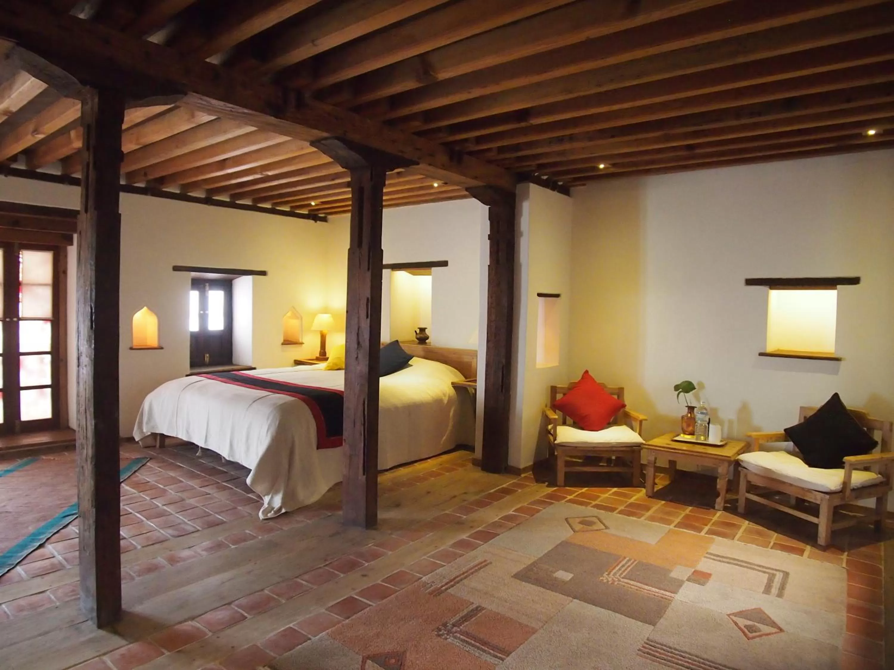 Patio, Bed in The Inn Patan