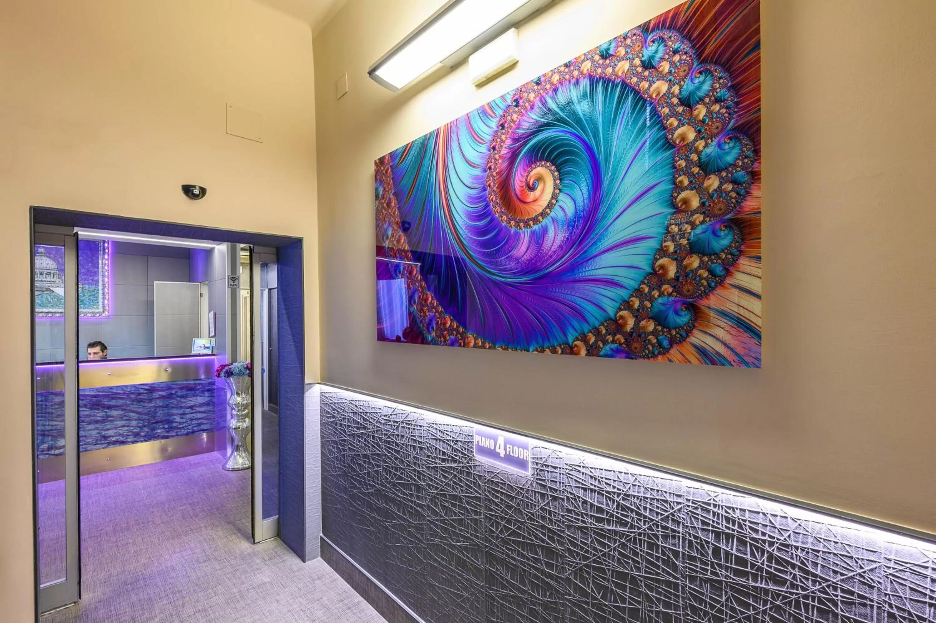 Decorative detail in Hotel Relais Dei Papi