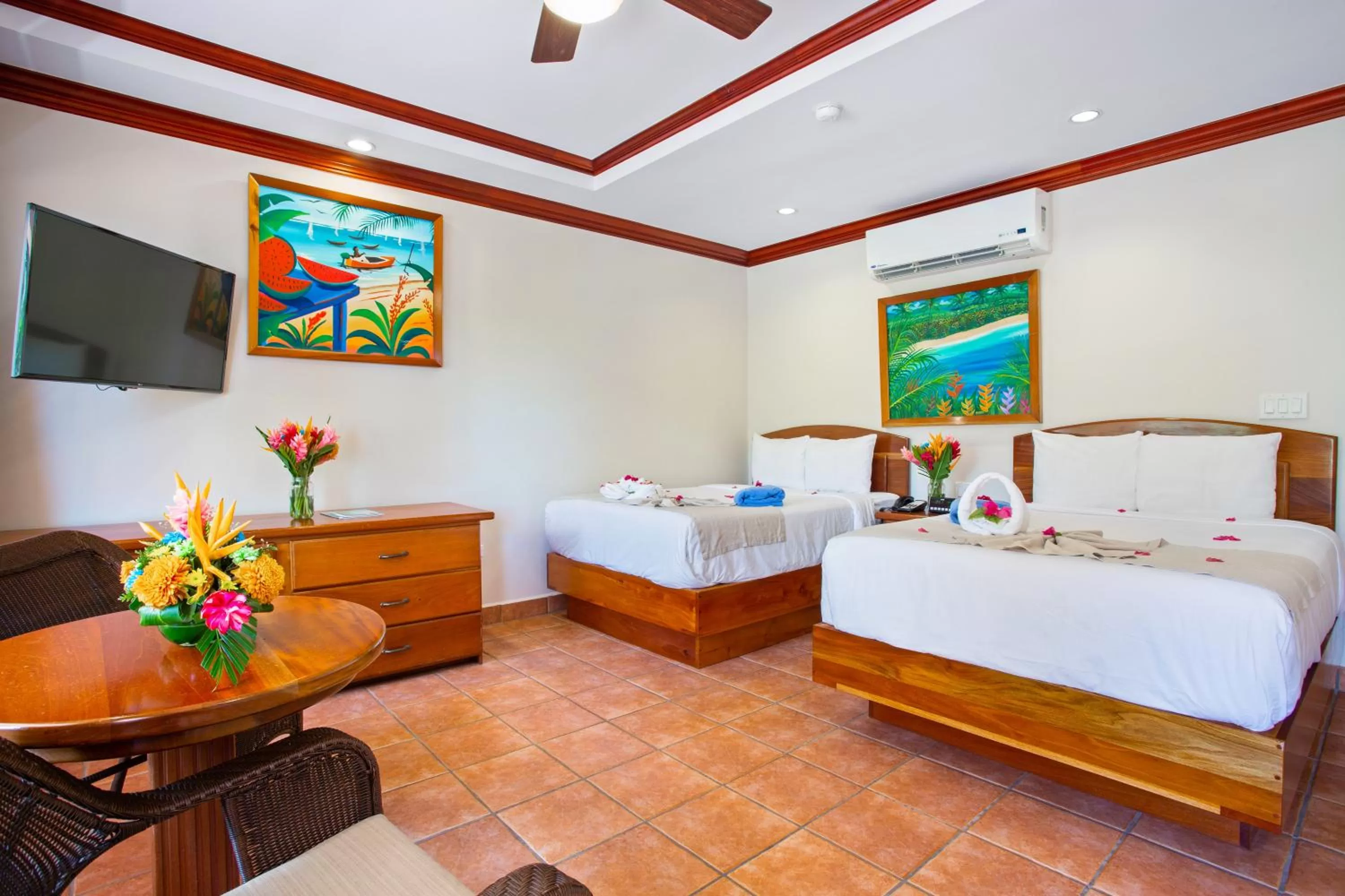 Bed in SunBreeze Hotel