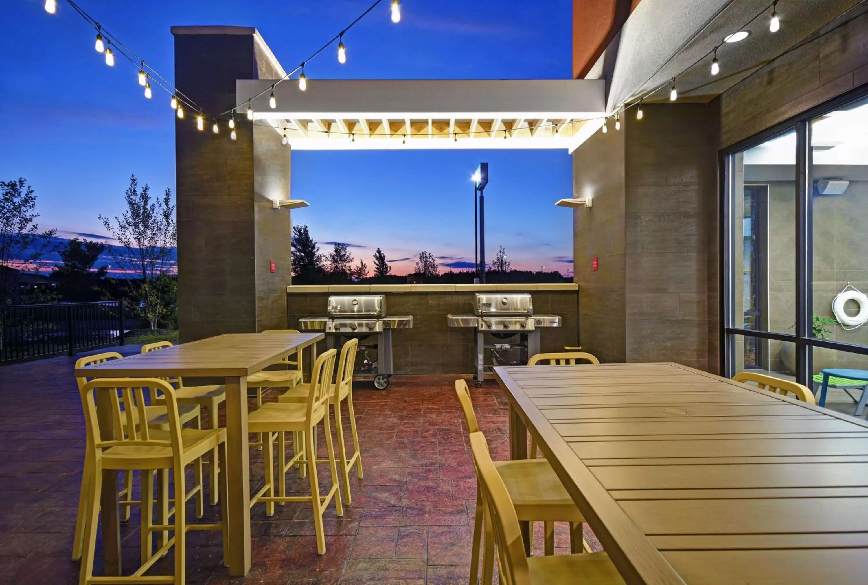 Patio in Home2 Suites By Hilton Utica, Ny