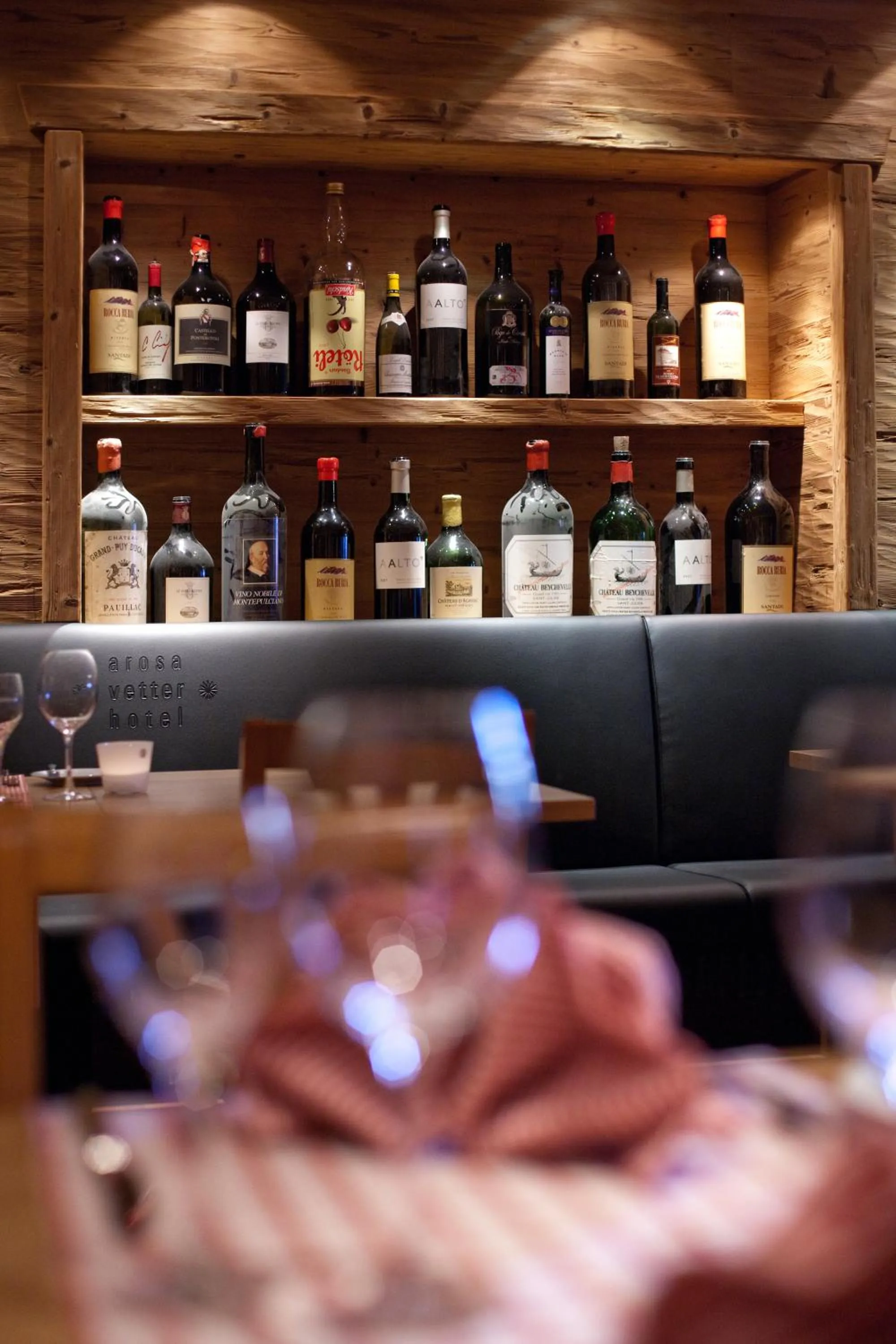 Alcoholic drinks in Arosa Vetter Hotel