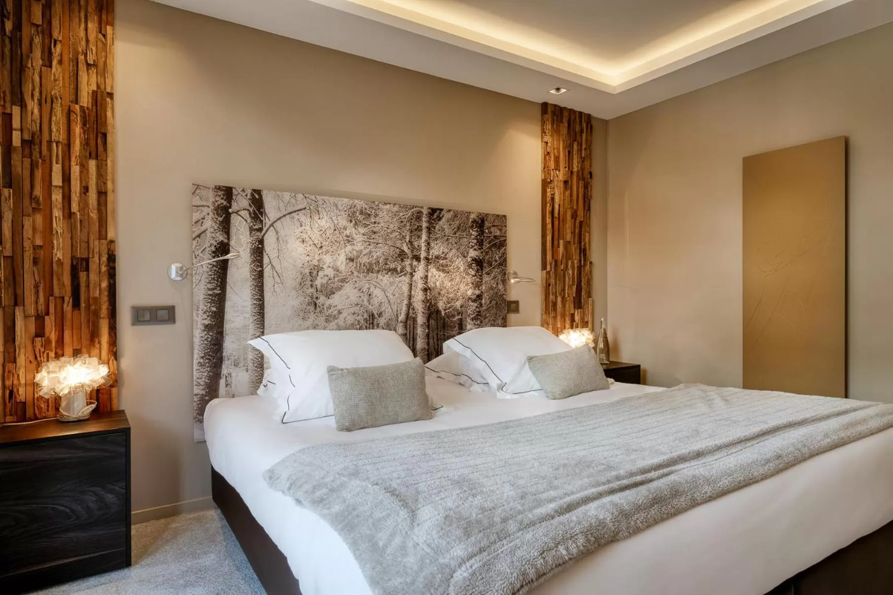 Bed in Hotel Le Tremplin