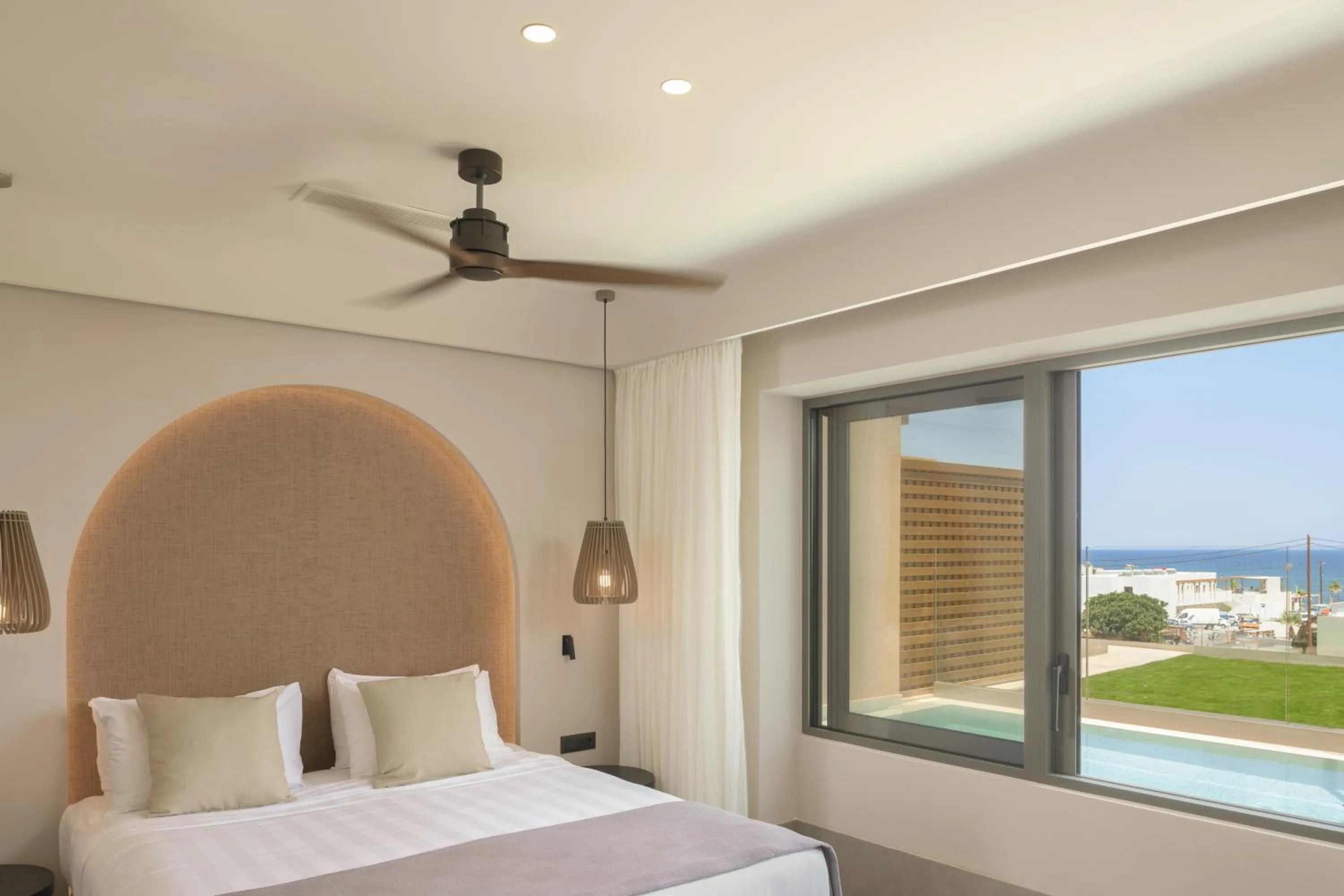 Bedroom, Bed in Paralos Venus Suites Adults Only