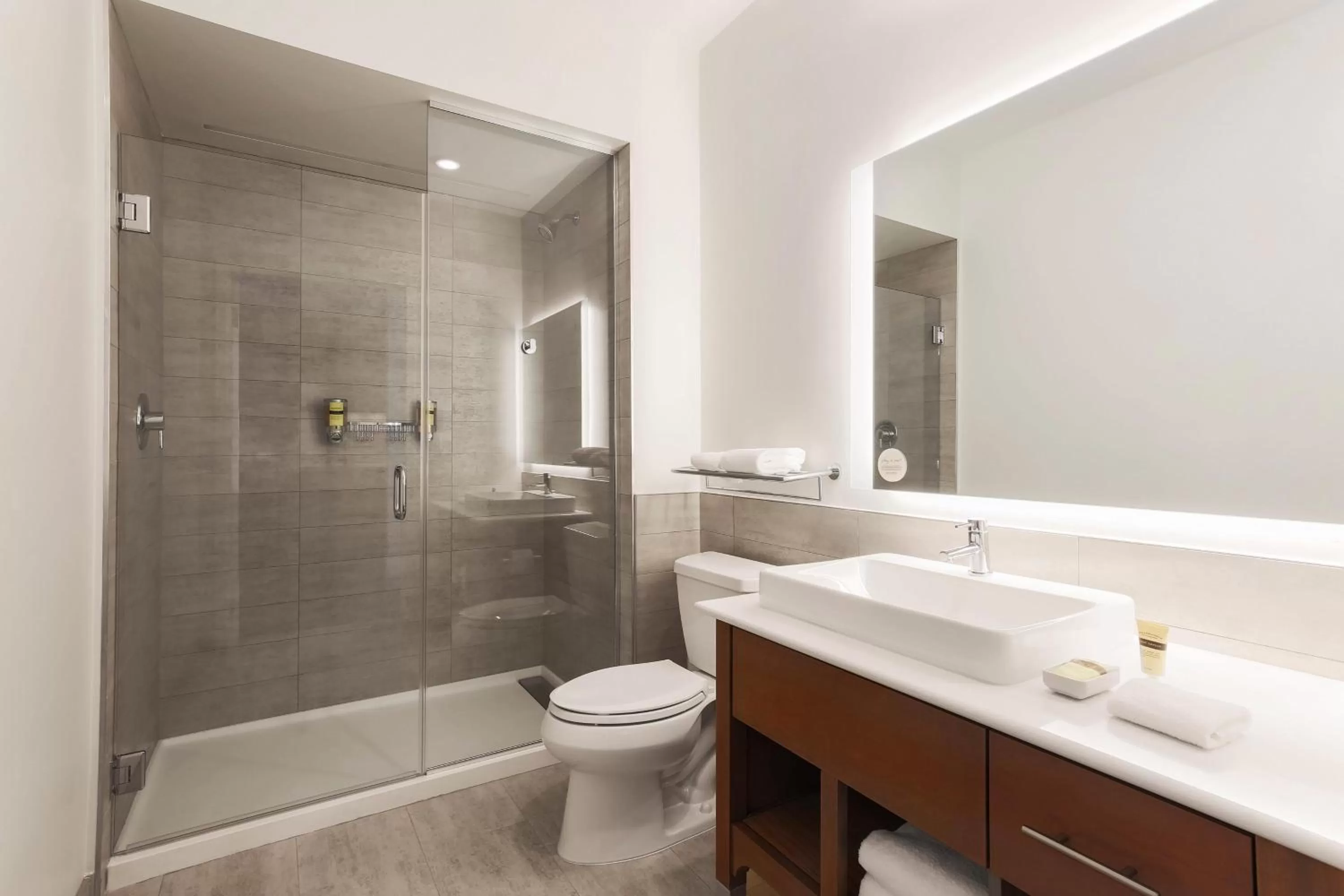 Bathroom in Element Ontario Rancho Cucamonga