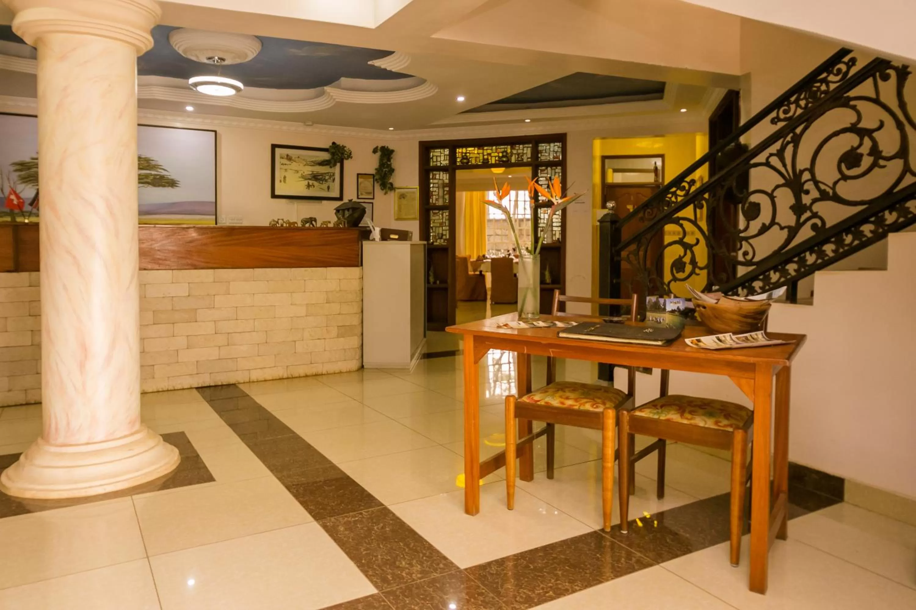 Lobby or reception in Hotel Rudi