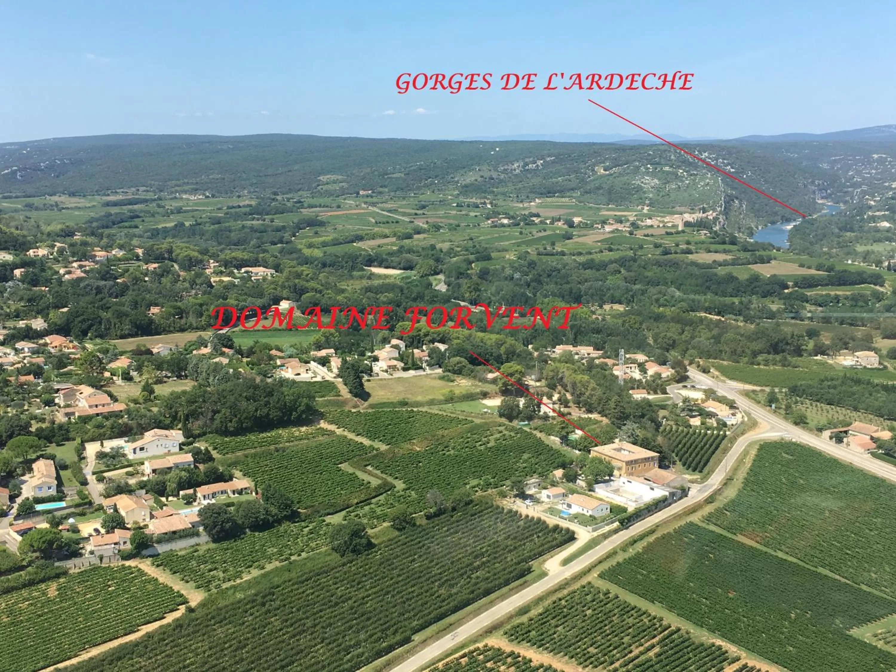 Bird's eye view, Bird's-eye View in DOMAINE FORVENT