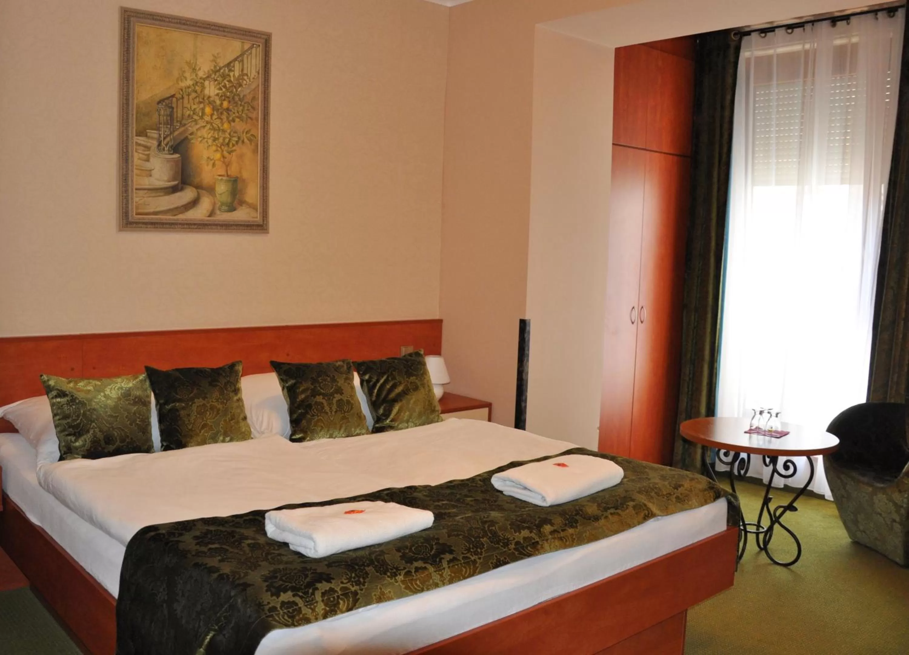Bed in Hotel Roudna