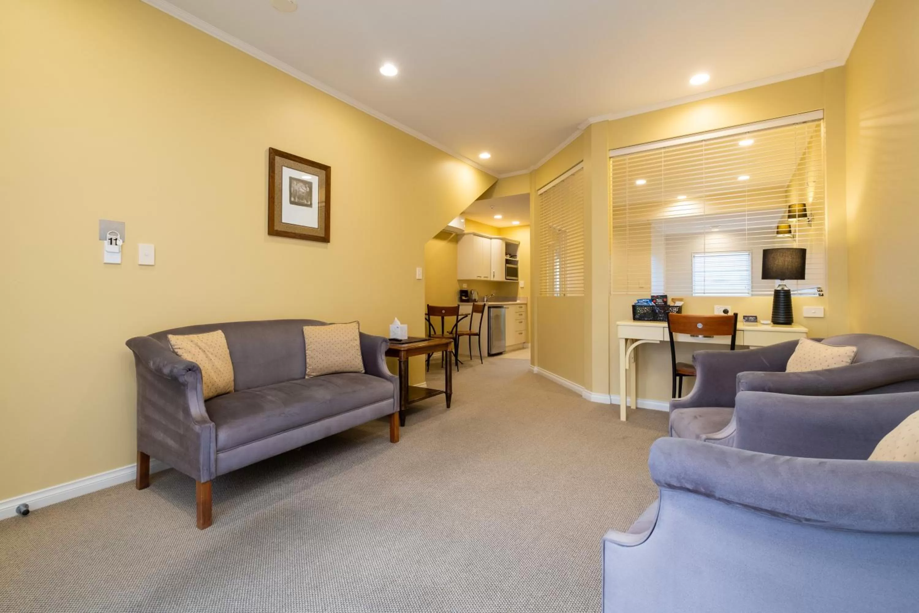 Living room in Motel de la Mer