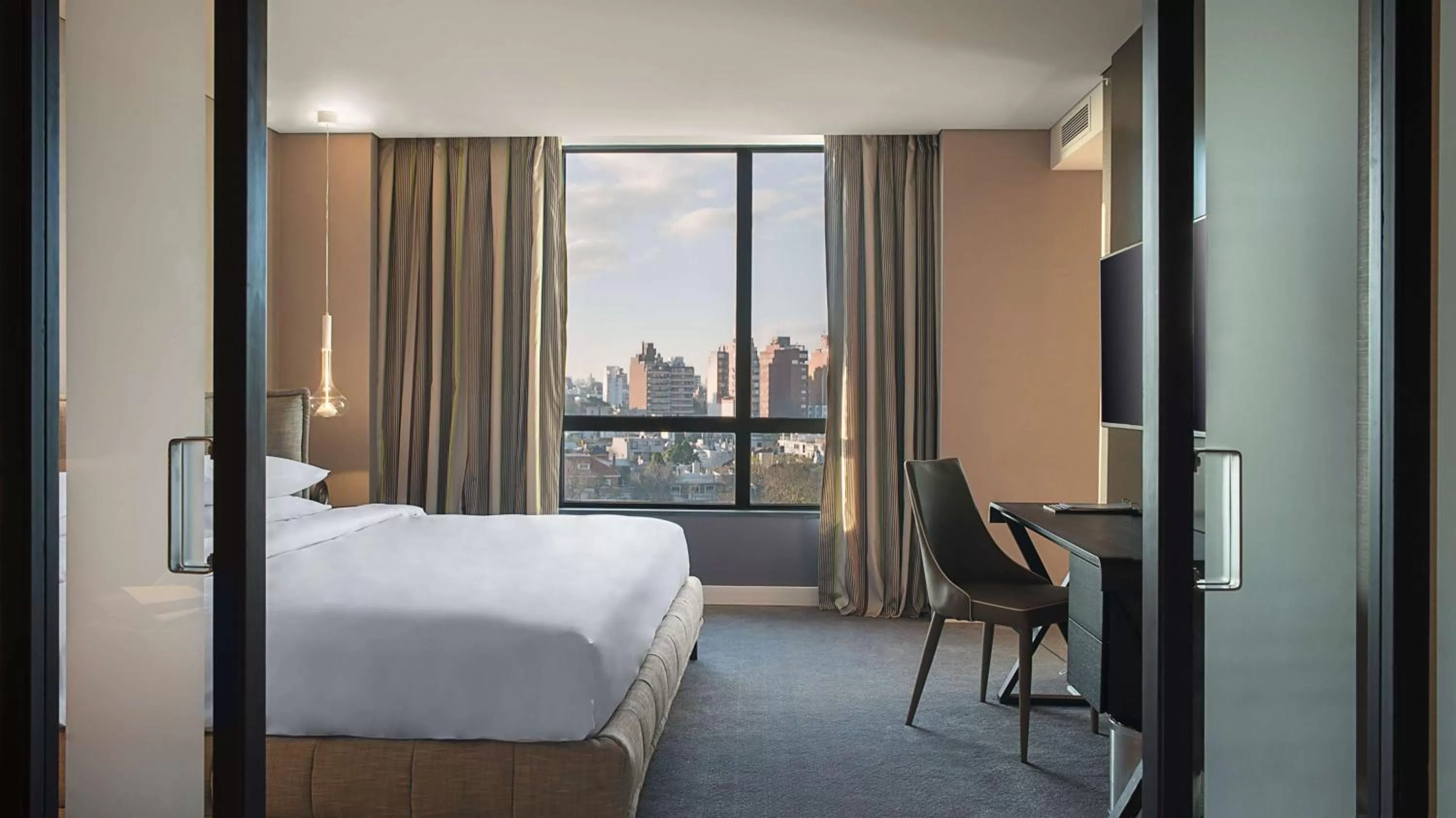 Photo of the whole room, Bed in Hyatt Centric Montevideo