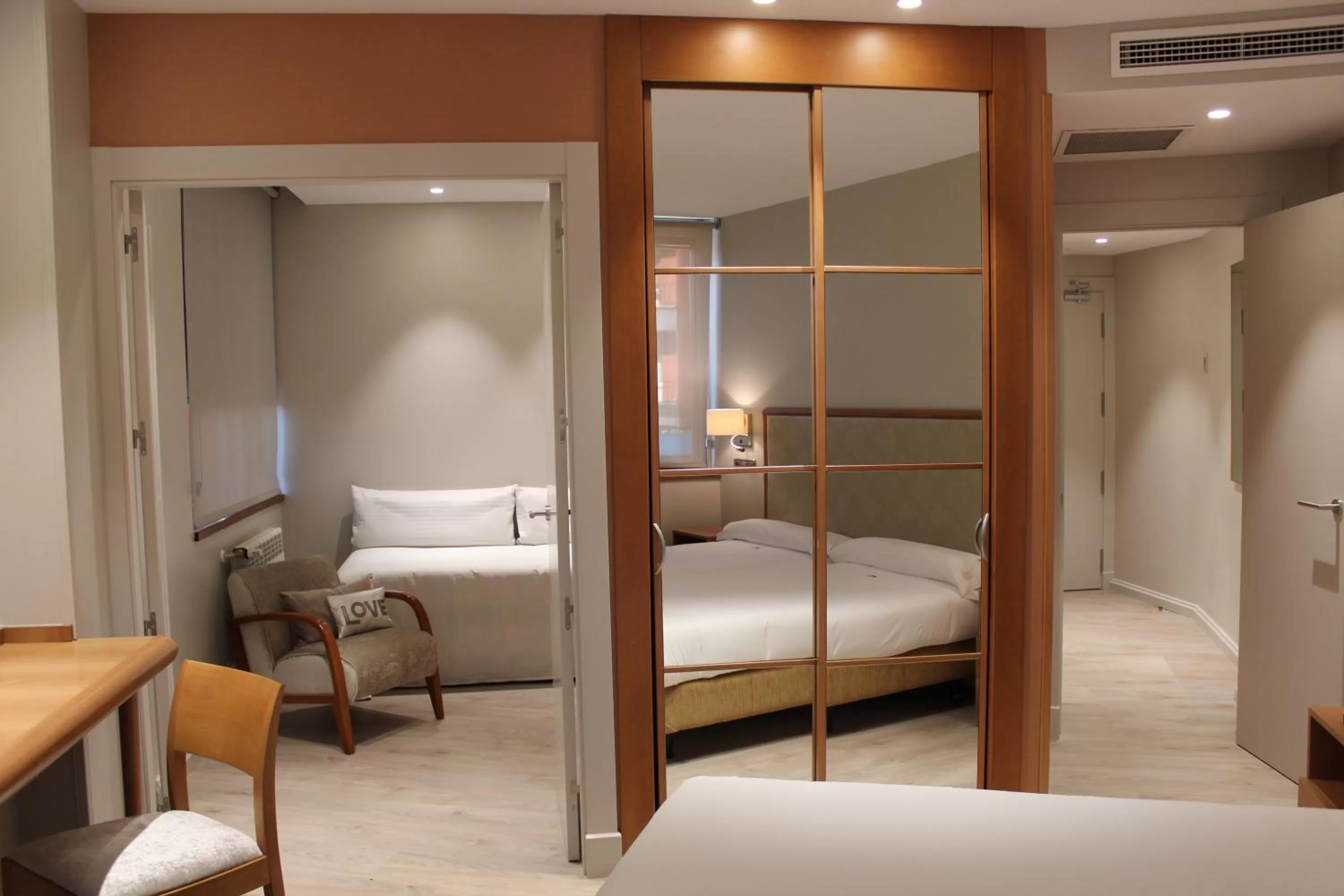 Bed in Hotel Carreño