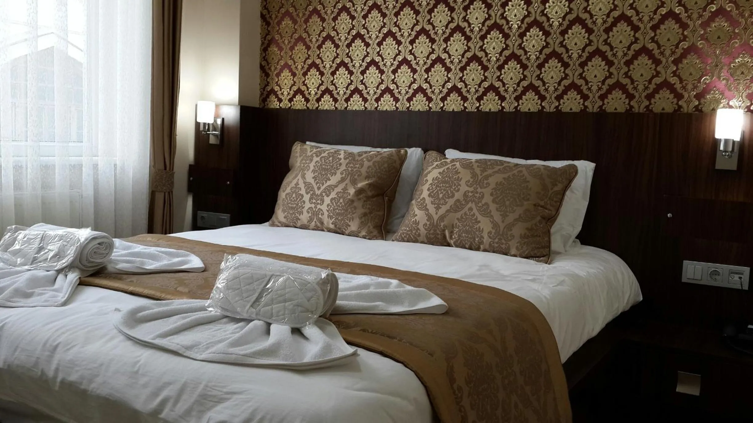 Decorative detail, Bed in Istanbul Central Hotel