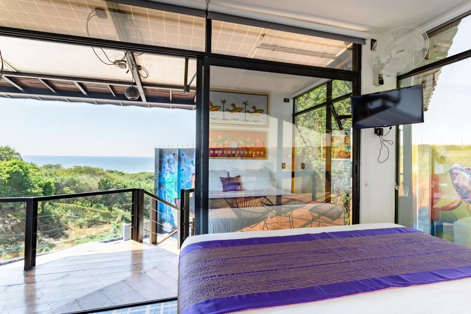 Bed in Cabane Container Boutique Hotel