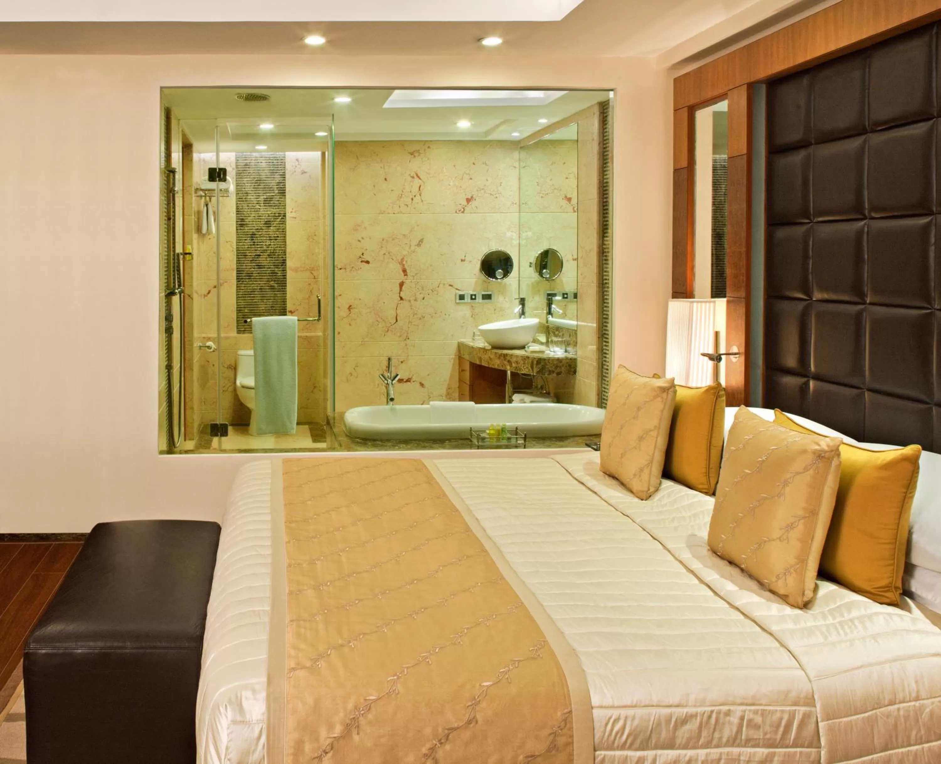 Photo of the whole room, Bed in Radisson Blu Plaza Delhi Airport