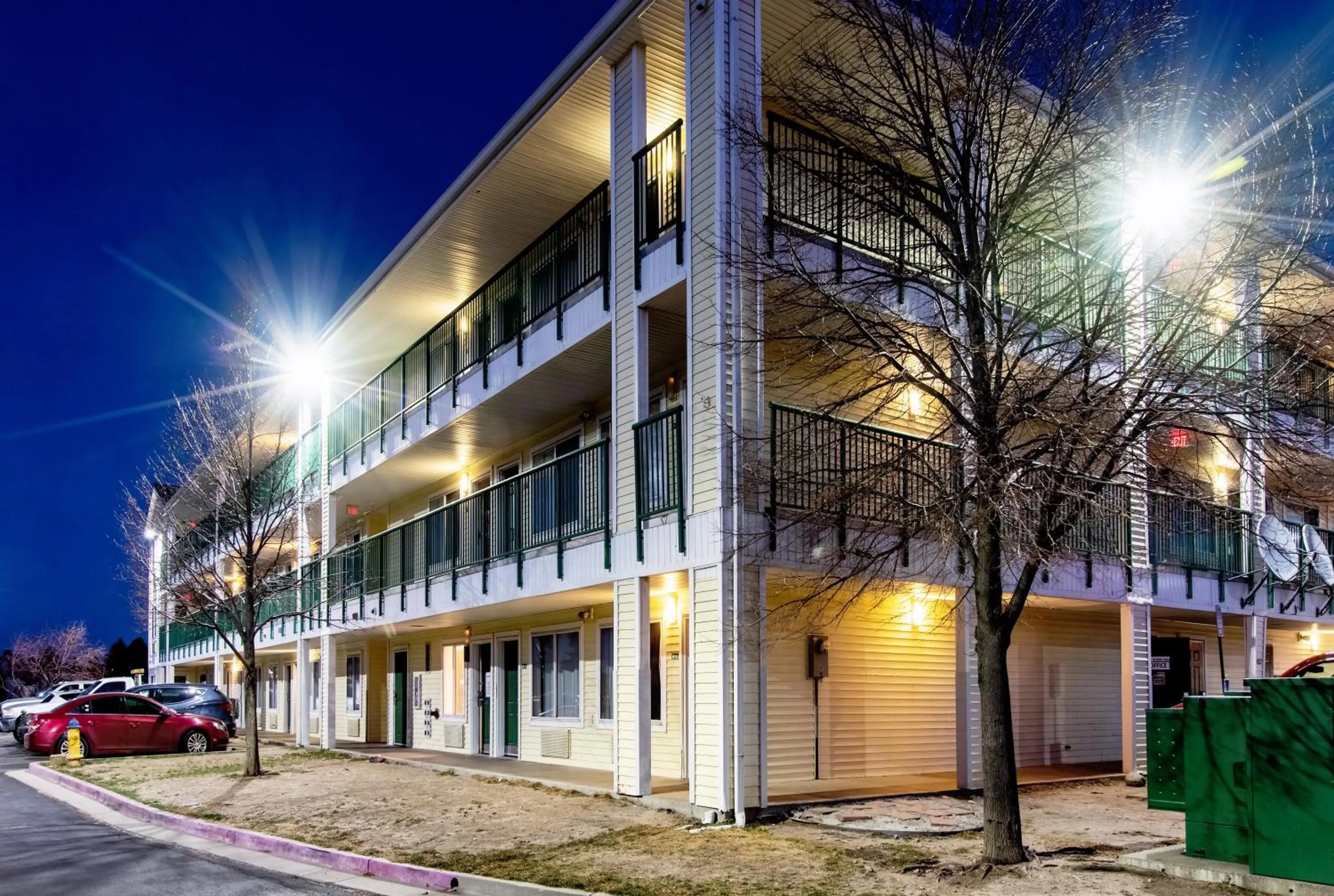 Property building in HomeTowne Studios by Red Roof Colorado Springs - Airport