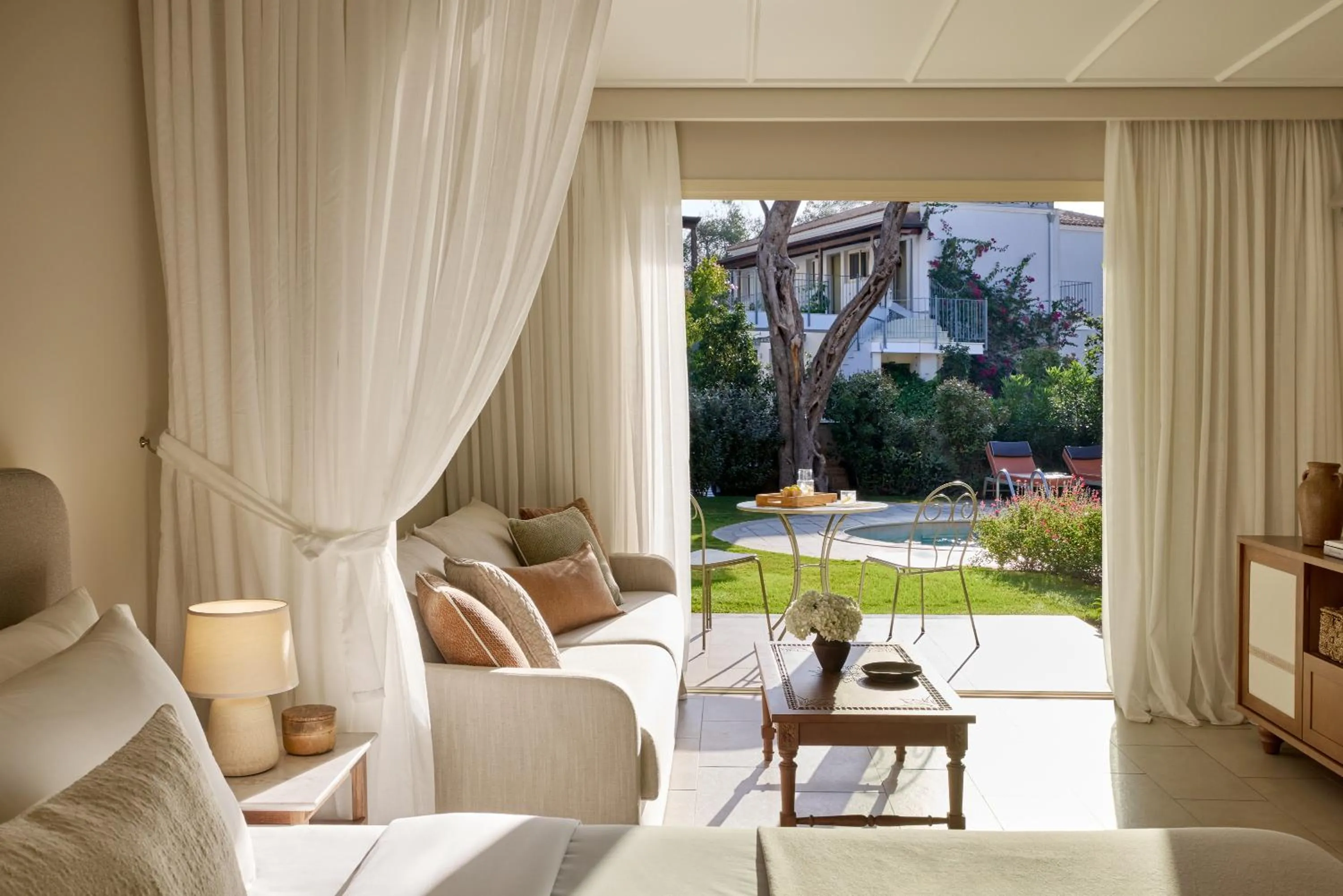 Seating area in Parga Beach Resort