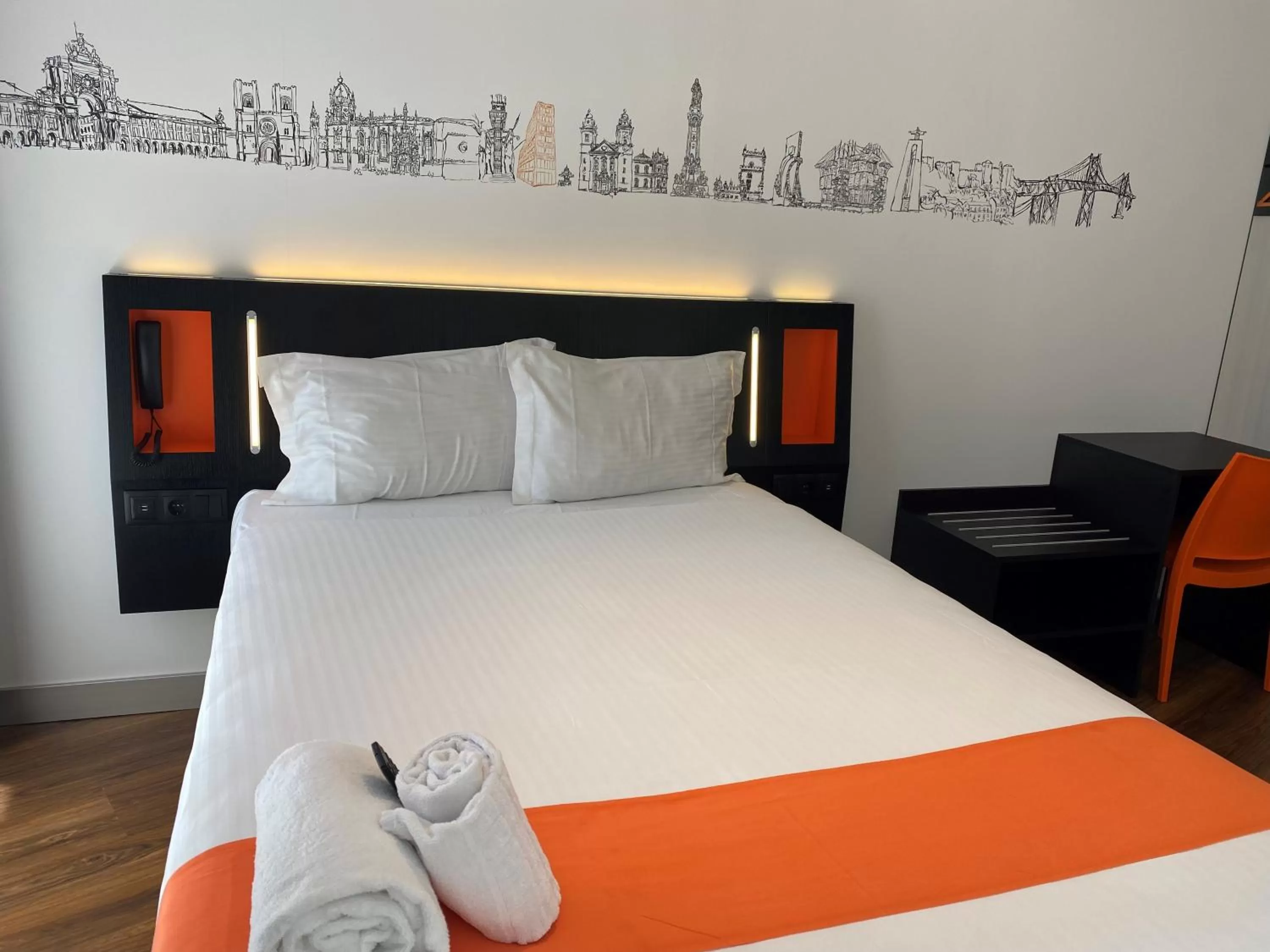 Bed in easyHotel Lisbon