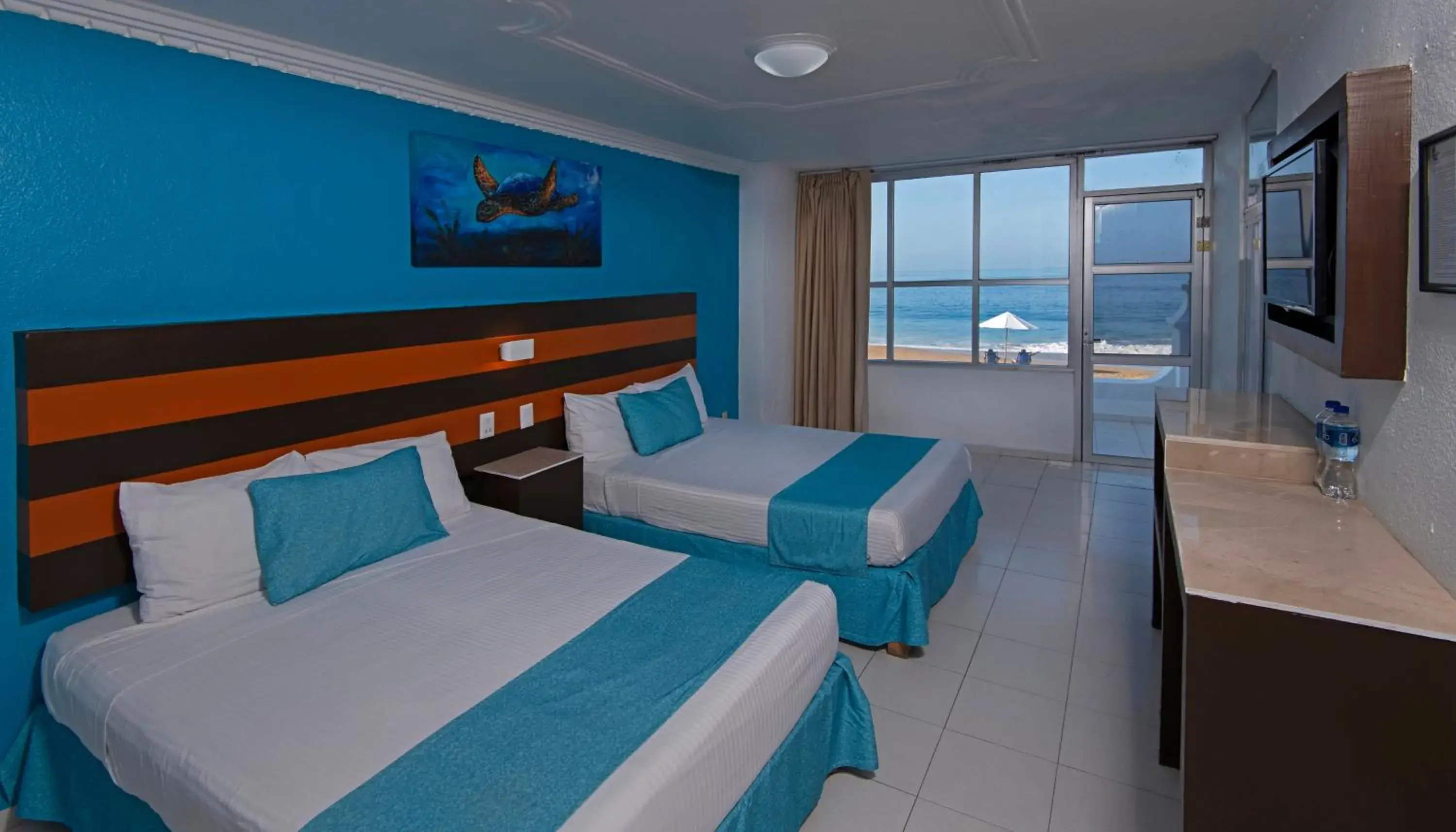 Twin Room with Sea View in Hotel Fiesta Mexicana Twin Room with Sea View in Hotel Fiesta Mexicana