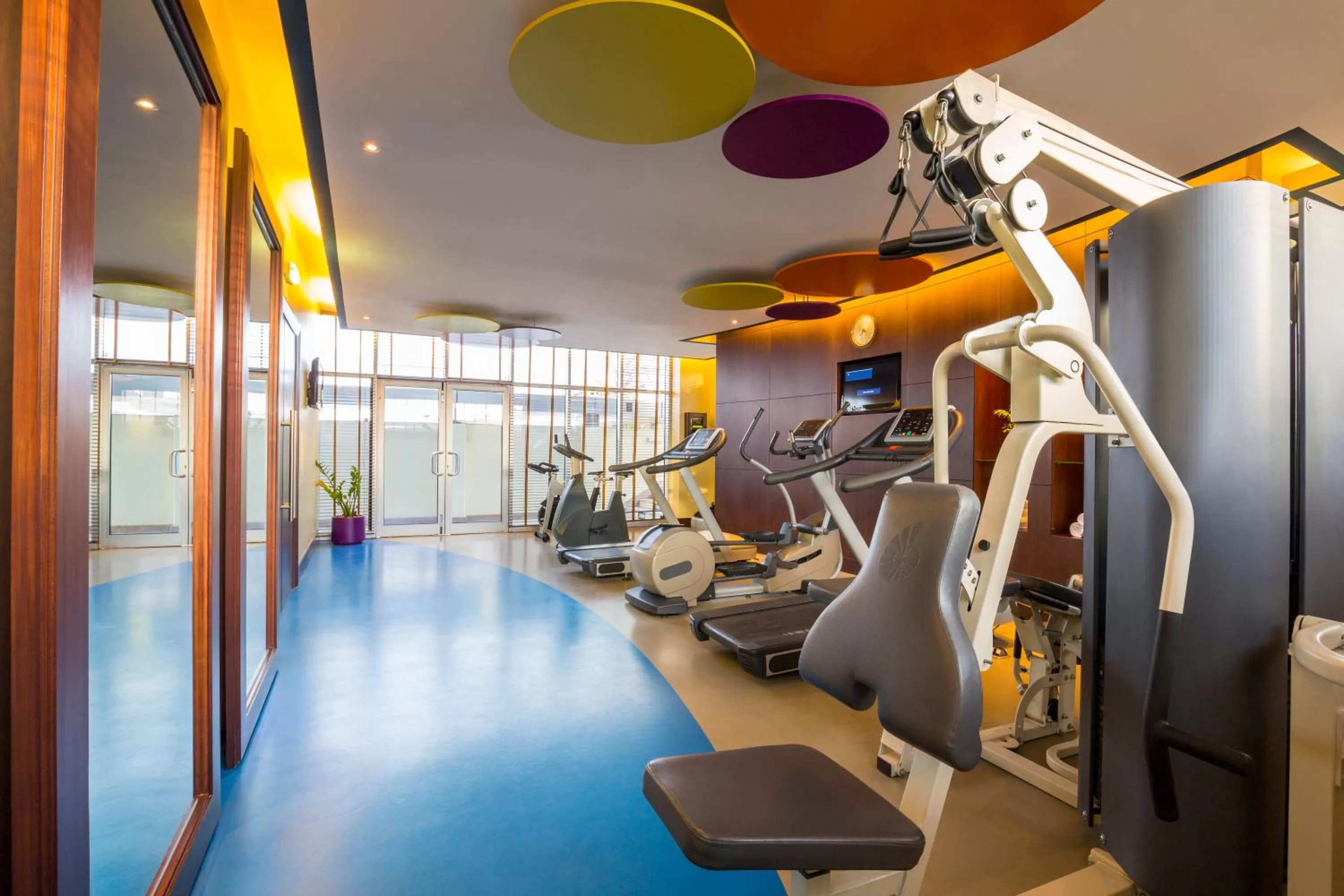 Fitness centre/facilities in Novotel Suites Mall Avenue Dubai