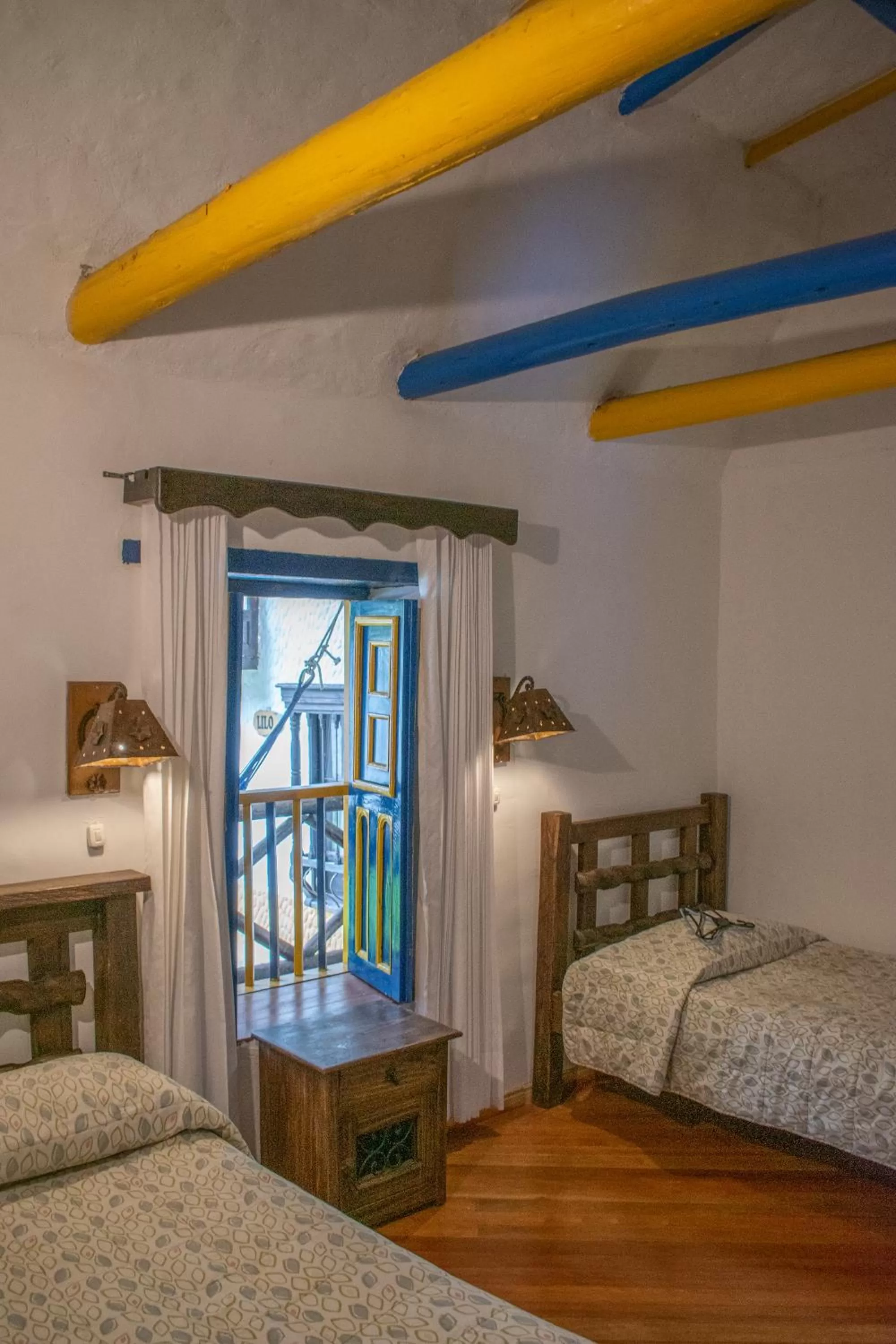 Bed in Hotel Museo la Posada del Molino