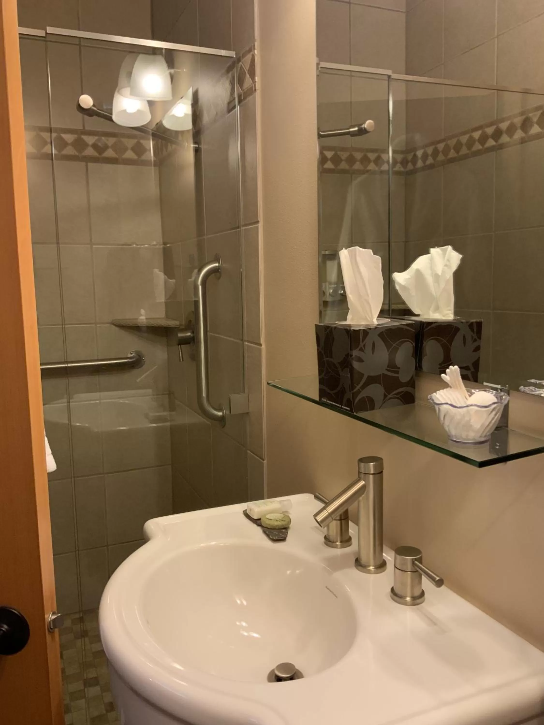 Shower in Twisp River Suites