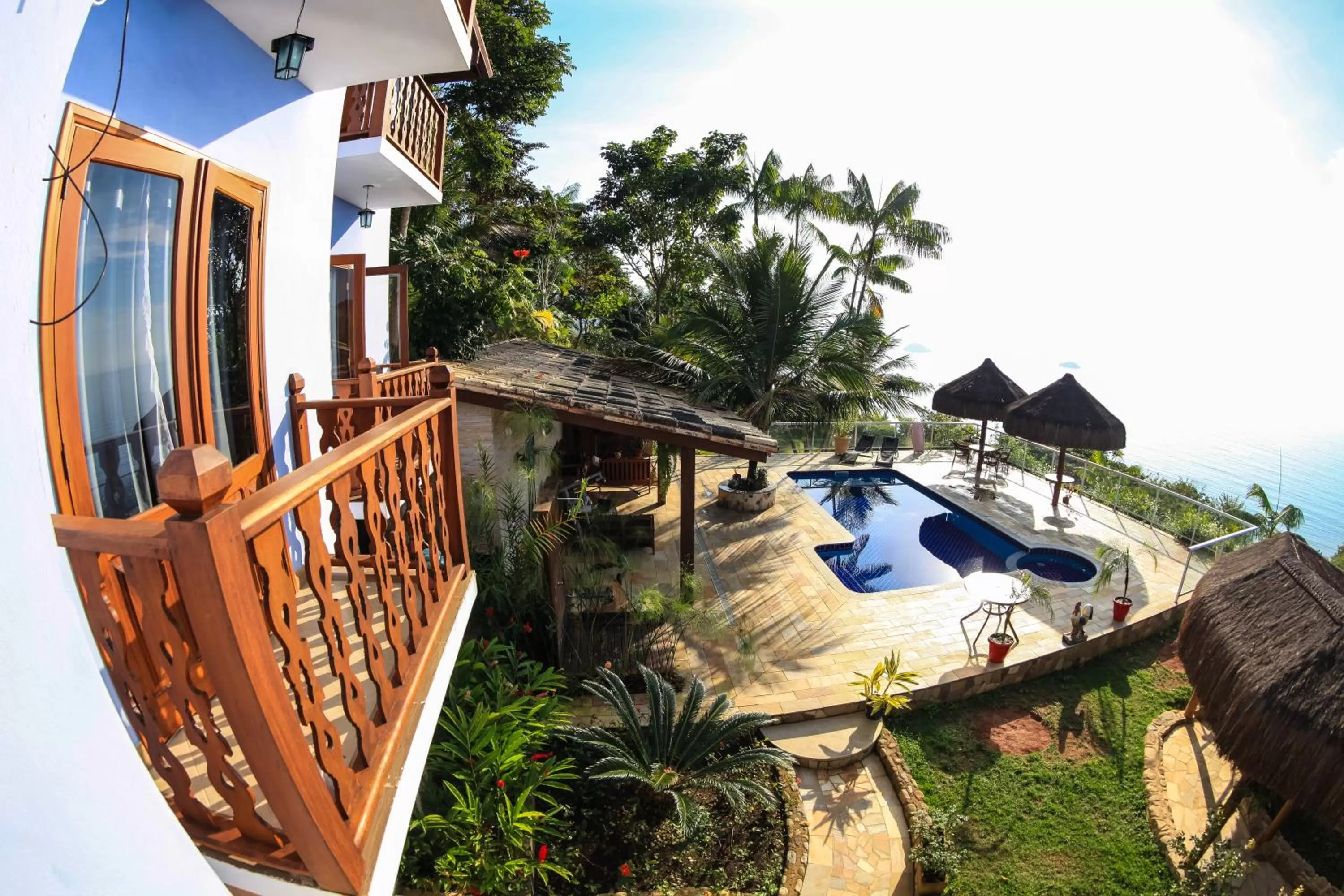 Bird's eye view in Pousada Recanto de Paraty