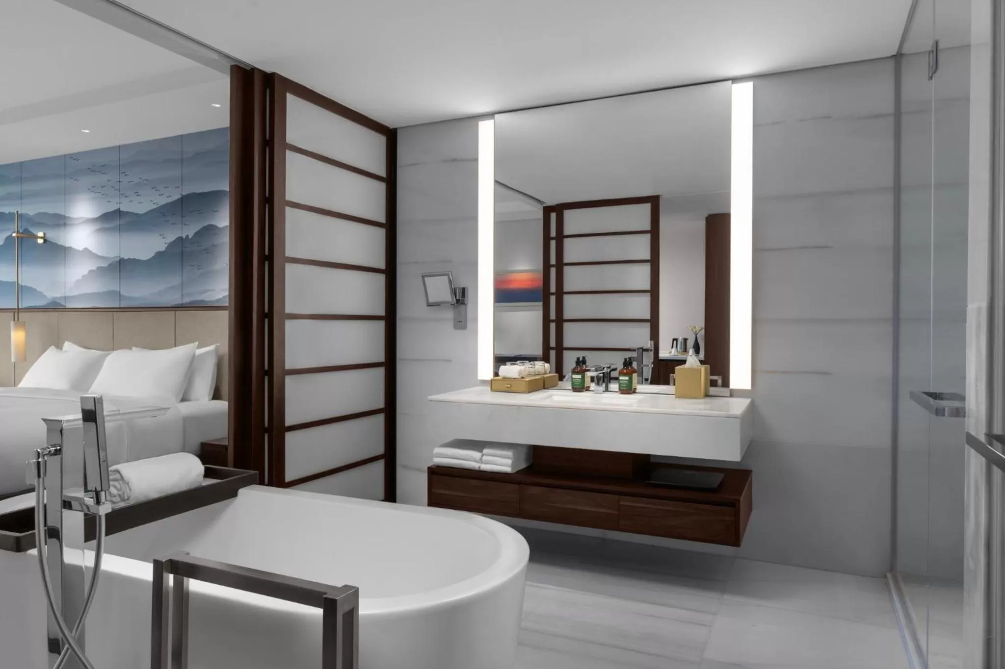 Bathroom, Bed in Crowne Plaza Vinh Yen City Centre by IHG