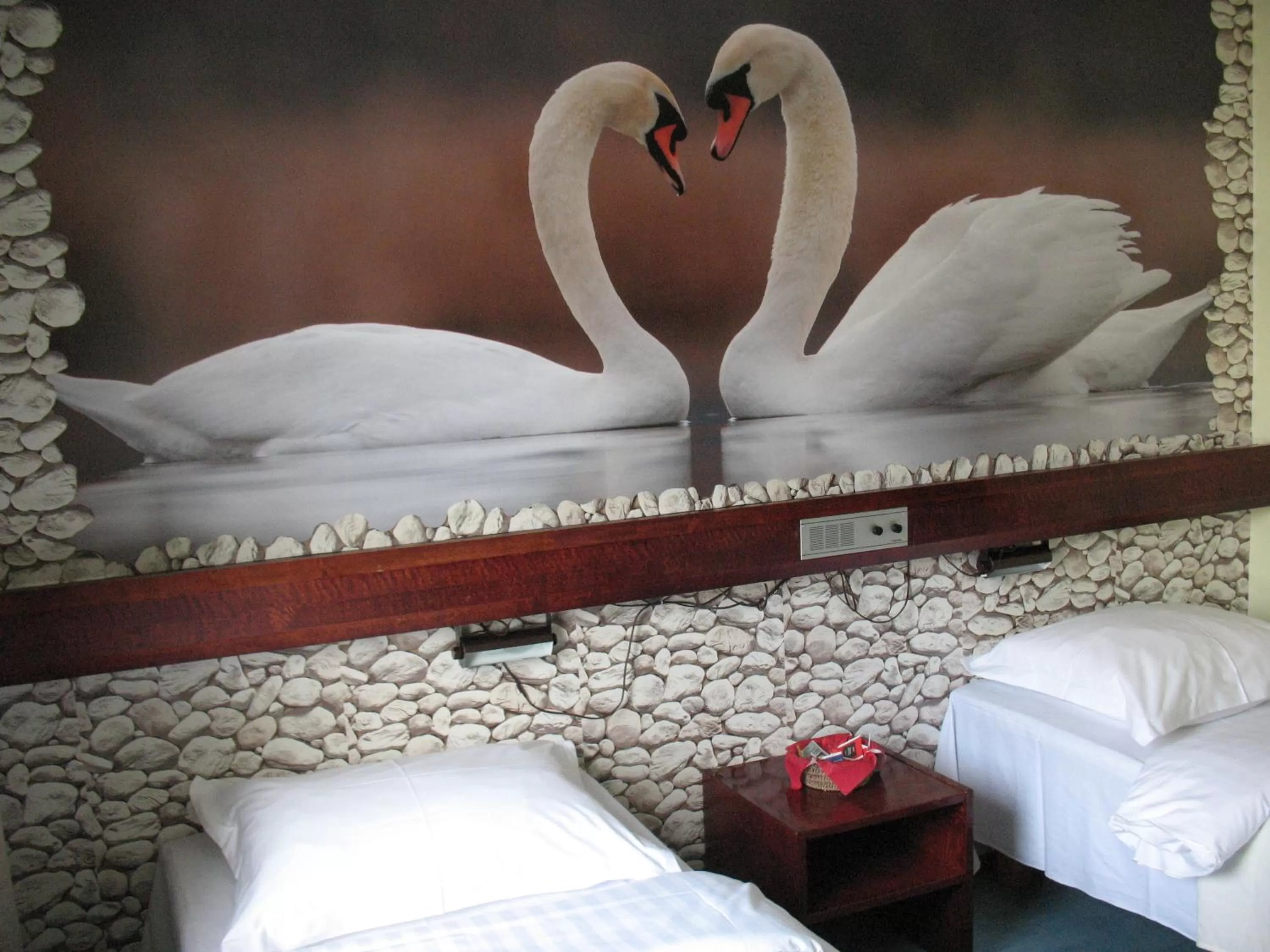 Decorative detail, Bed in Hotel Kemijärvi