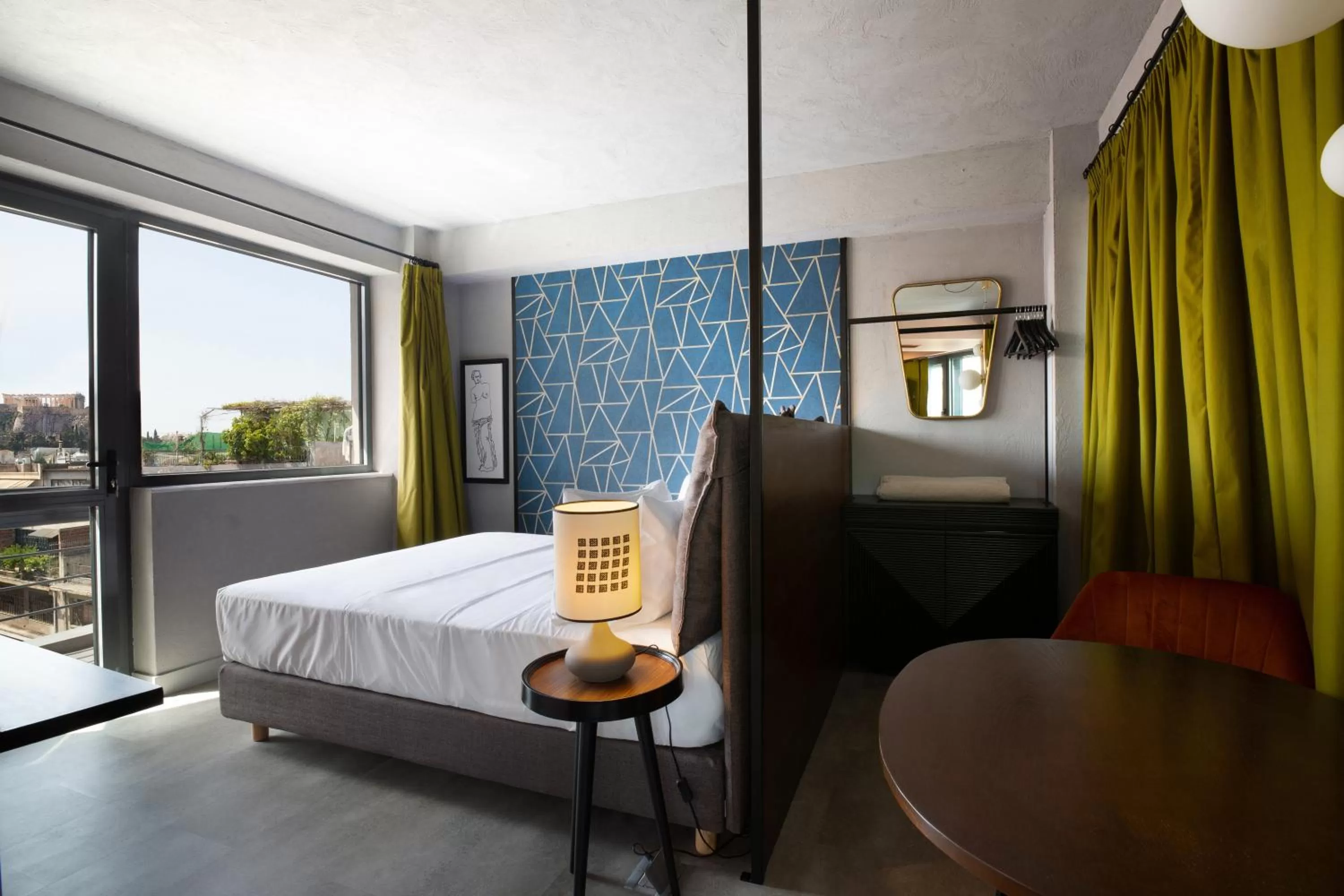 Photo of the whole room, Bed in Downtown Athens Lofts - The Acropolis Observatory