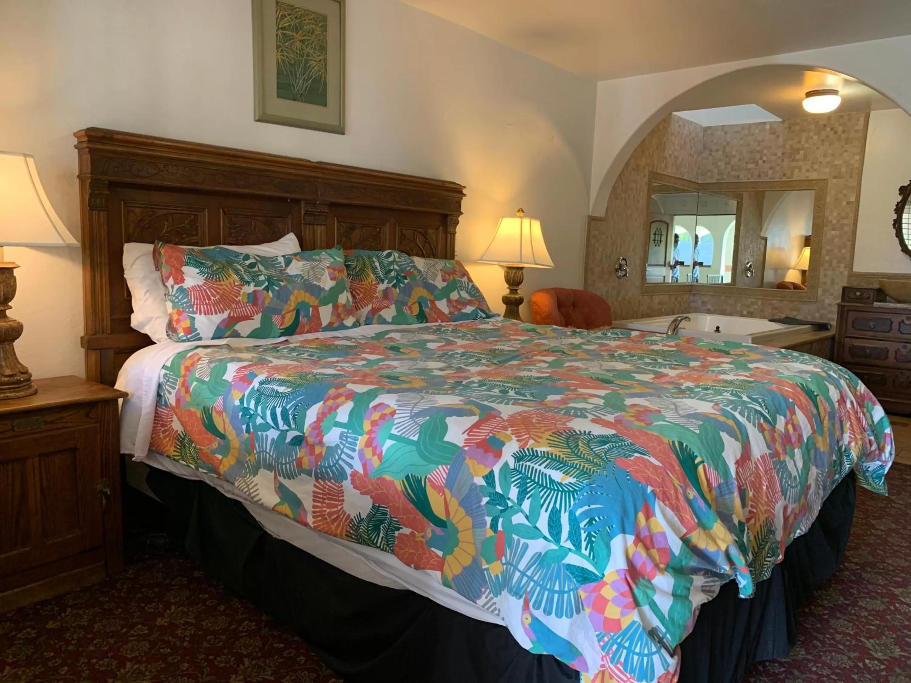 Bed in Chantico Inn