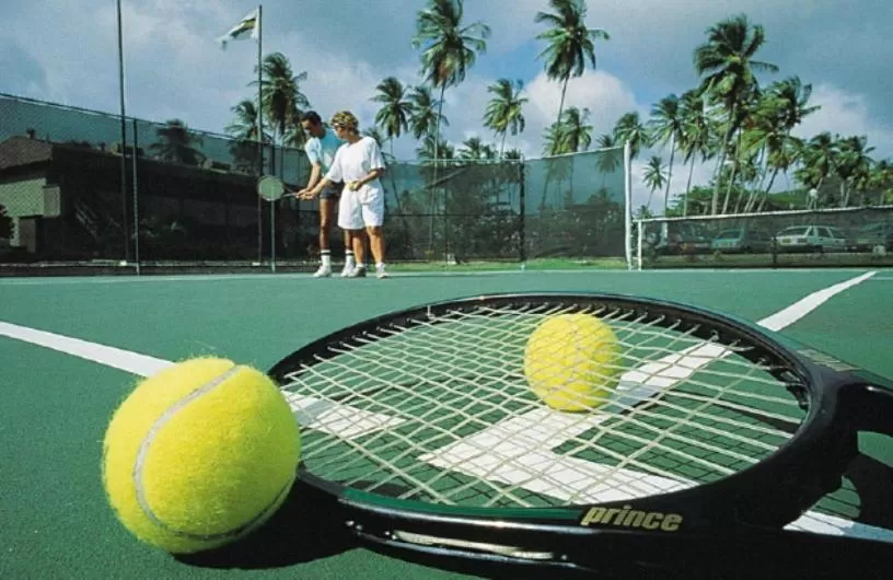 Tennis court in Coyaba Beach Resort