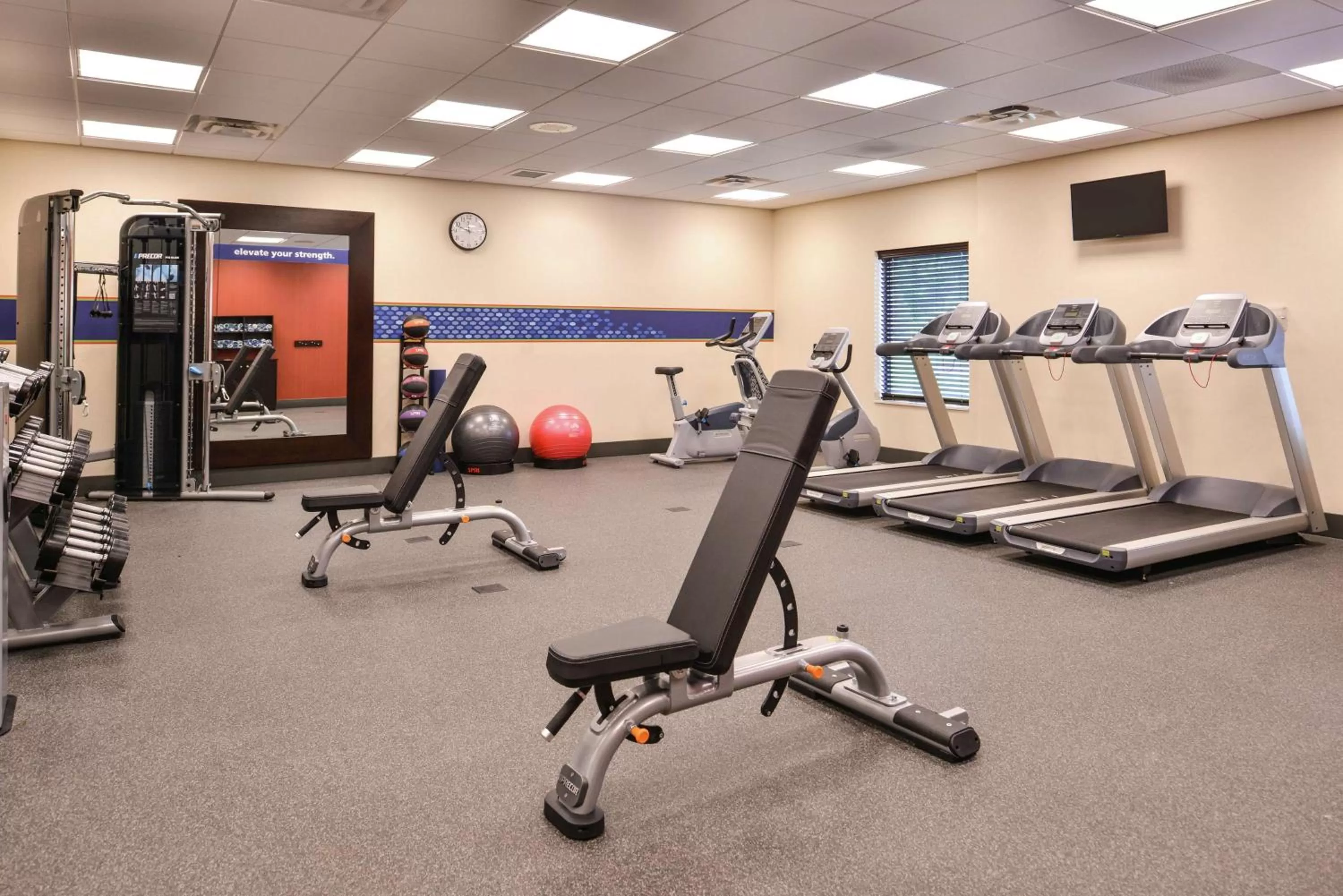 Fitness centre/facilities in Hampton Inn & Suites Saint Paul Oakdale Woodbury