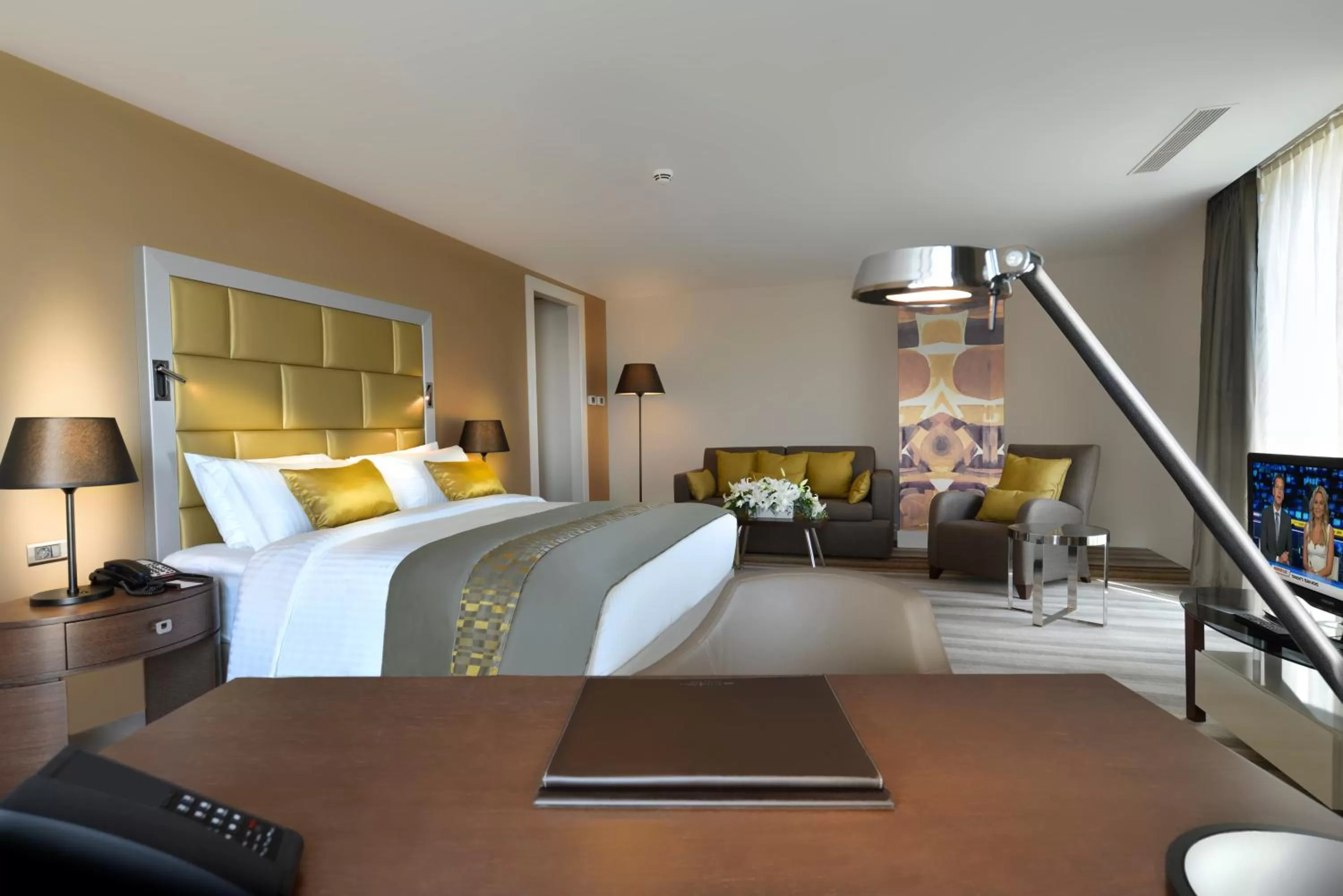 Photo of the whole room, Bed in Wyndham Grand Istanbul Europe