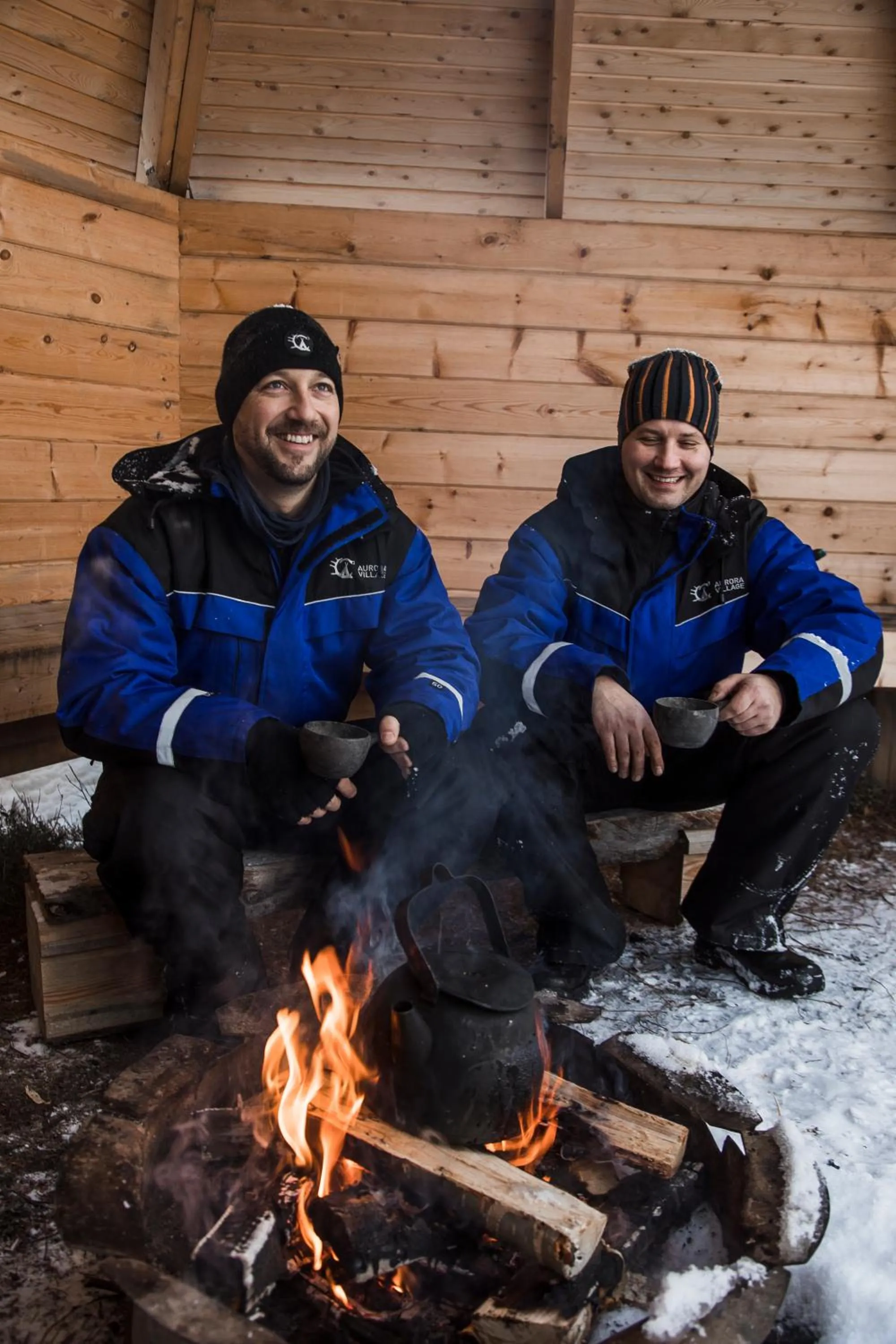 People in Aurora Village Ivalo