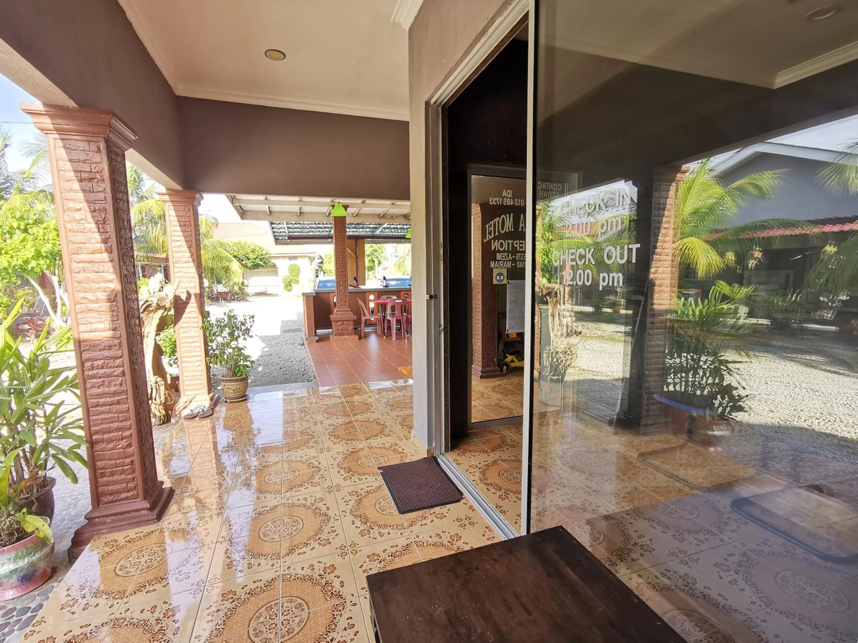 Facade/entrance in Cenang Room Rahsia Motel