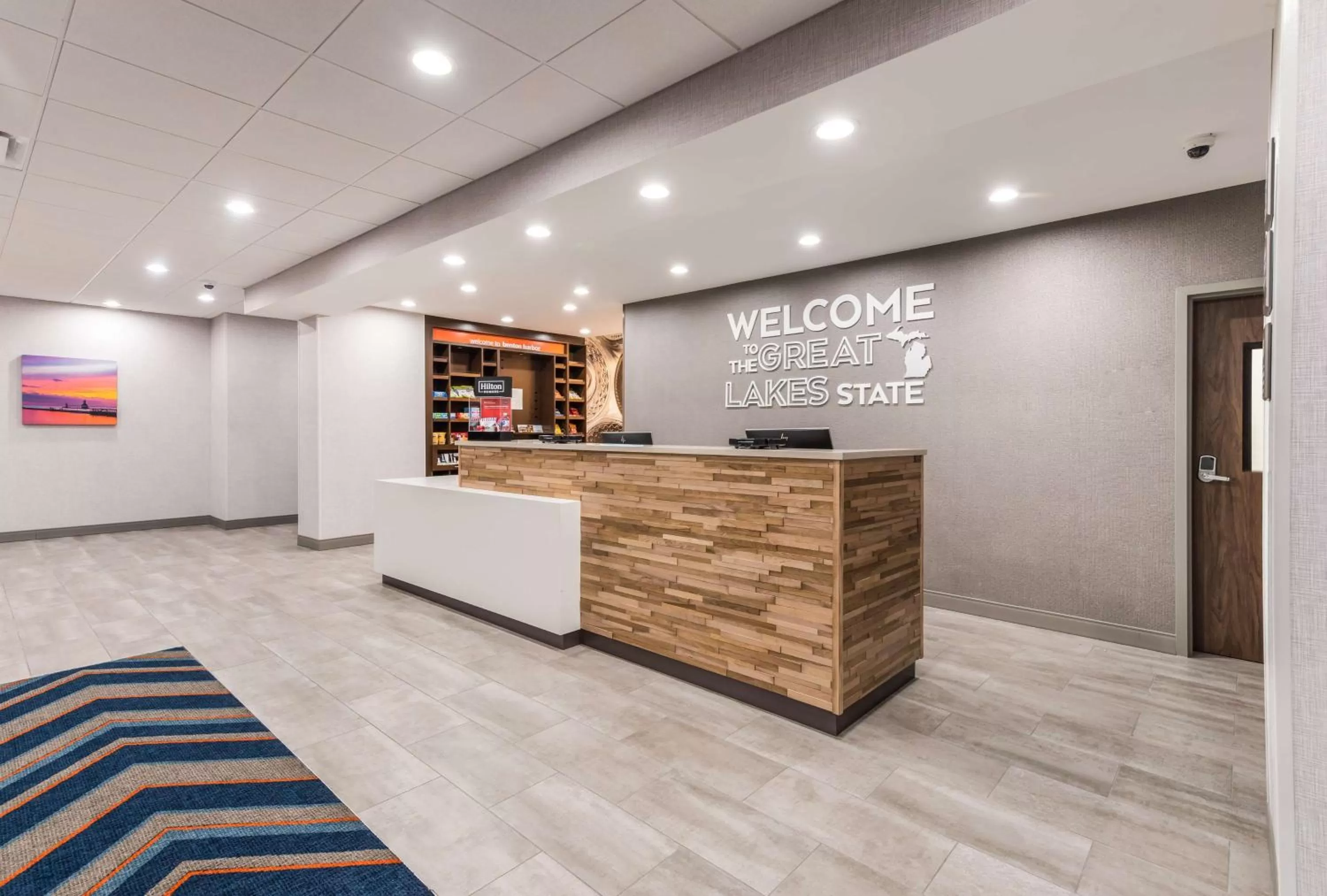 Lobby or reception in Hampton Inn & Suites Benton Harbor, MI
