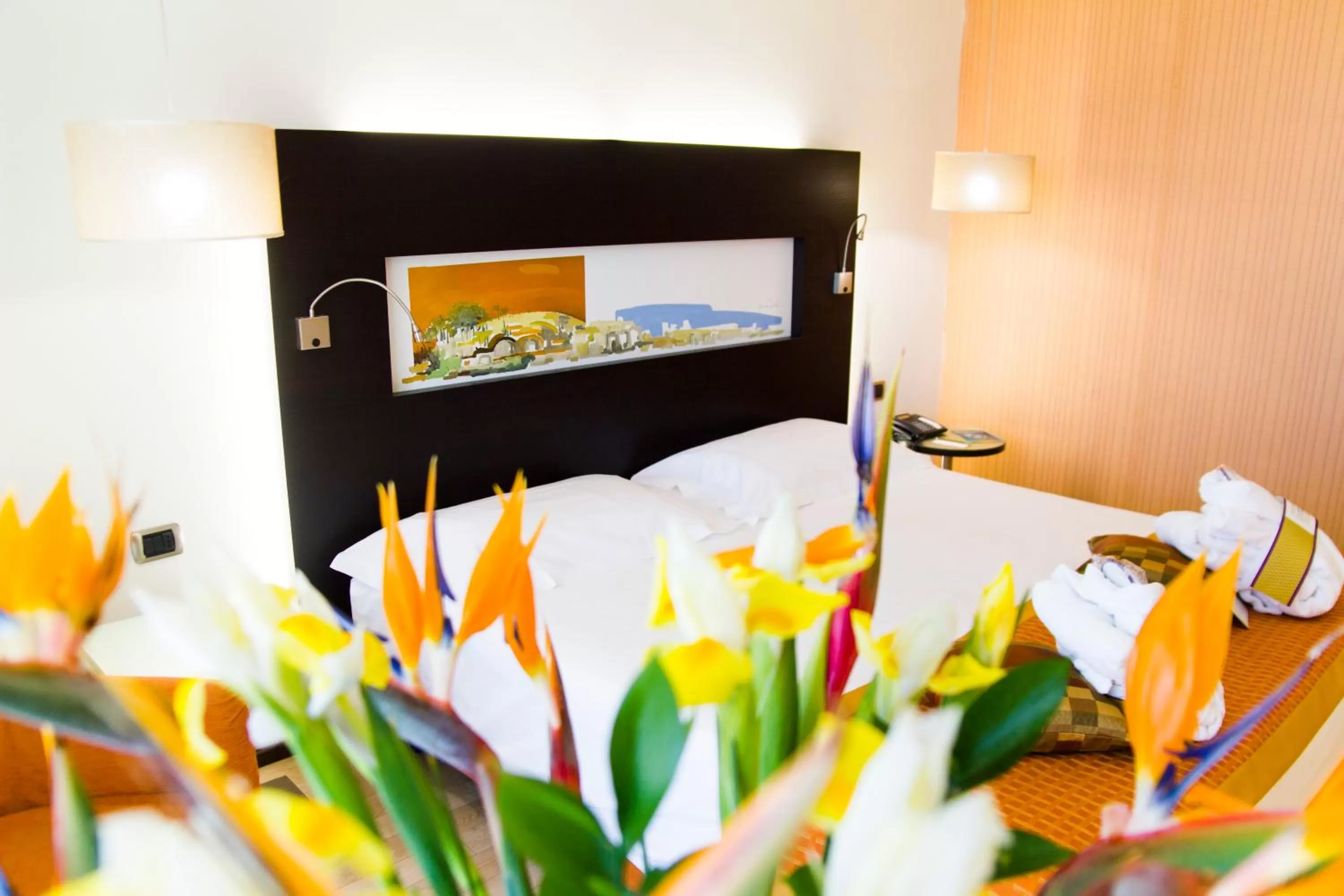 Decorative detail, Bed in Hotel Mercure Siracusa