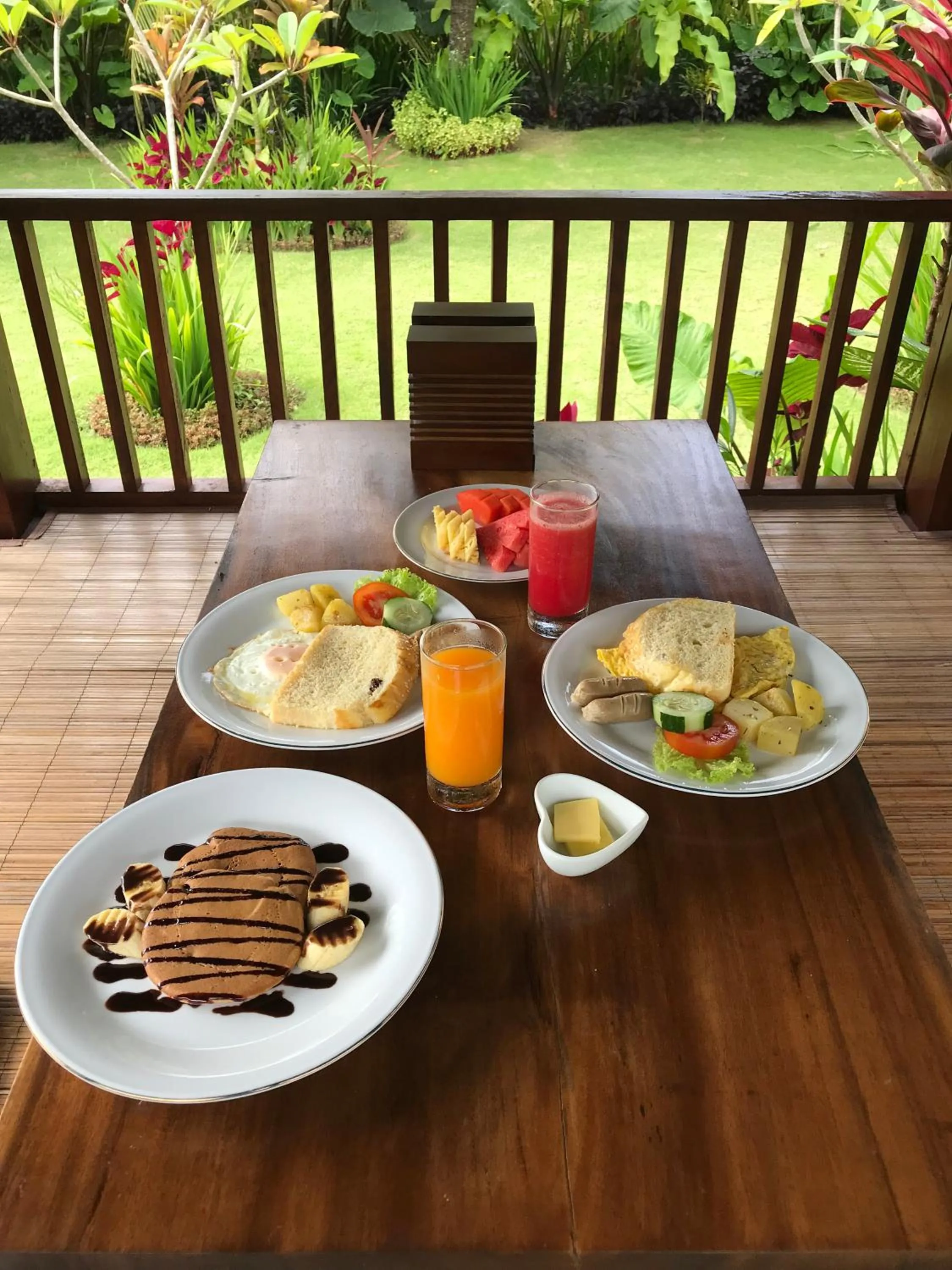 Continental breakfast in Byasa Ubud